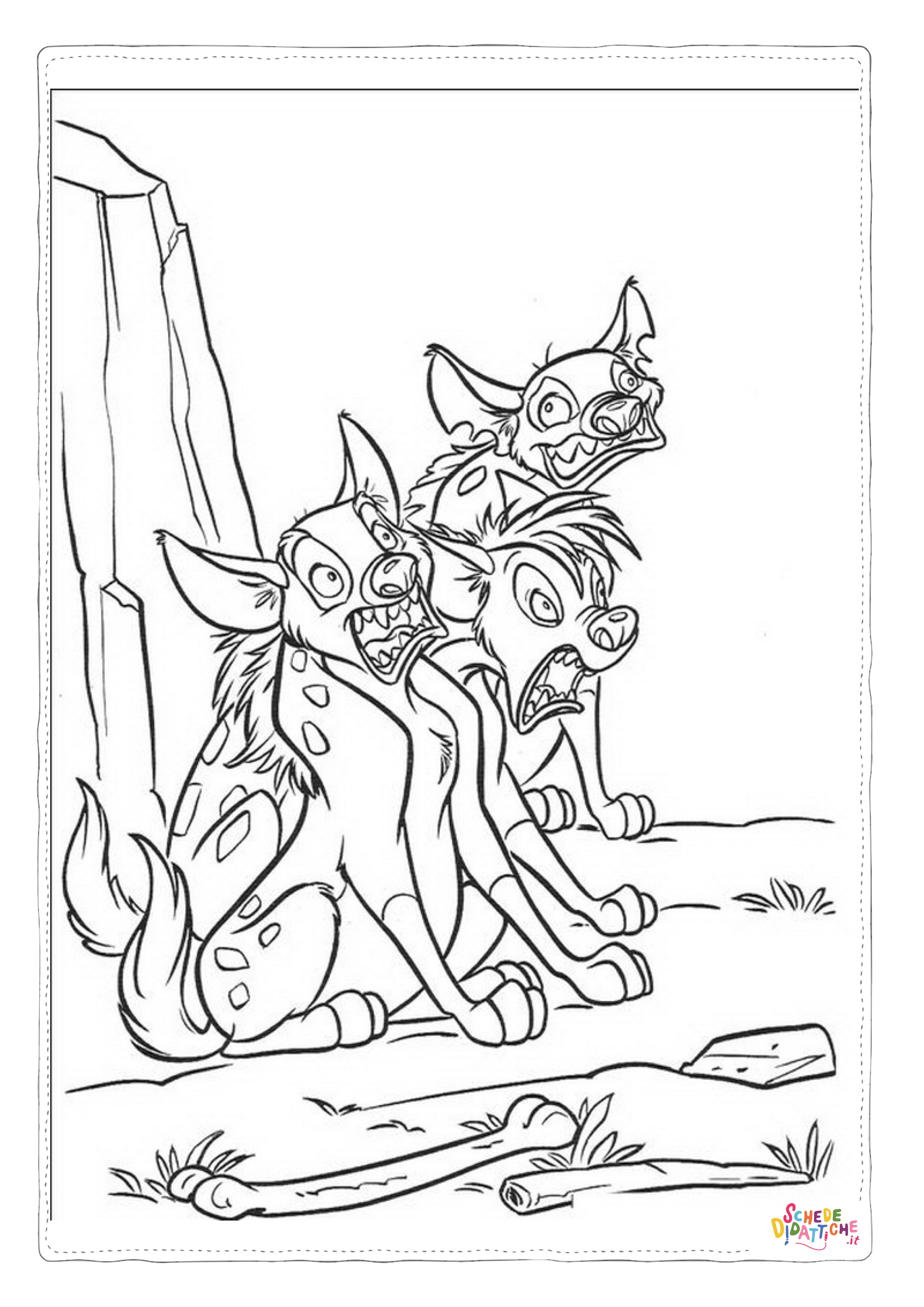 Disegno "Disegno di Re Leone da stampare e colorare 98" Disegno di Re Leone da stampare e colorare 98