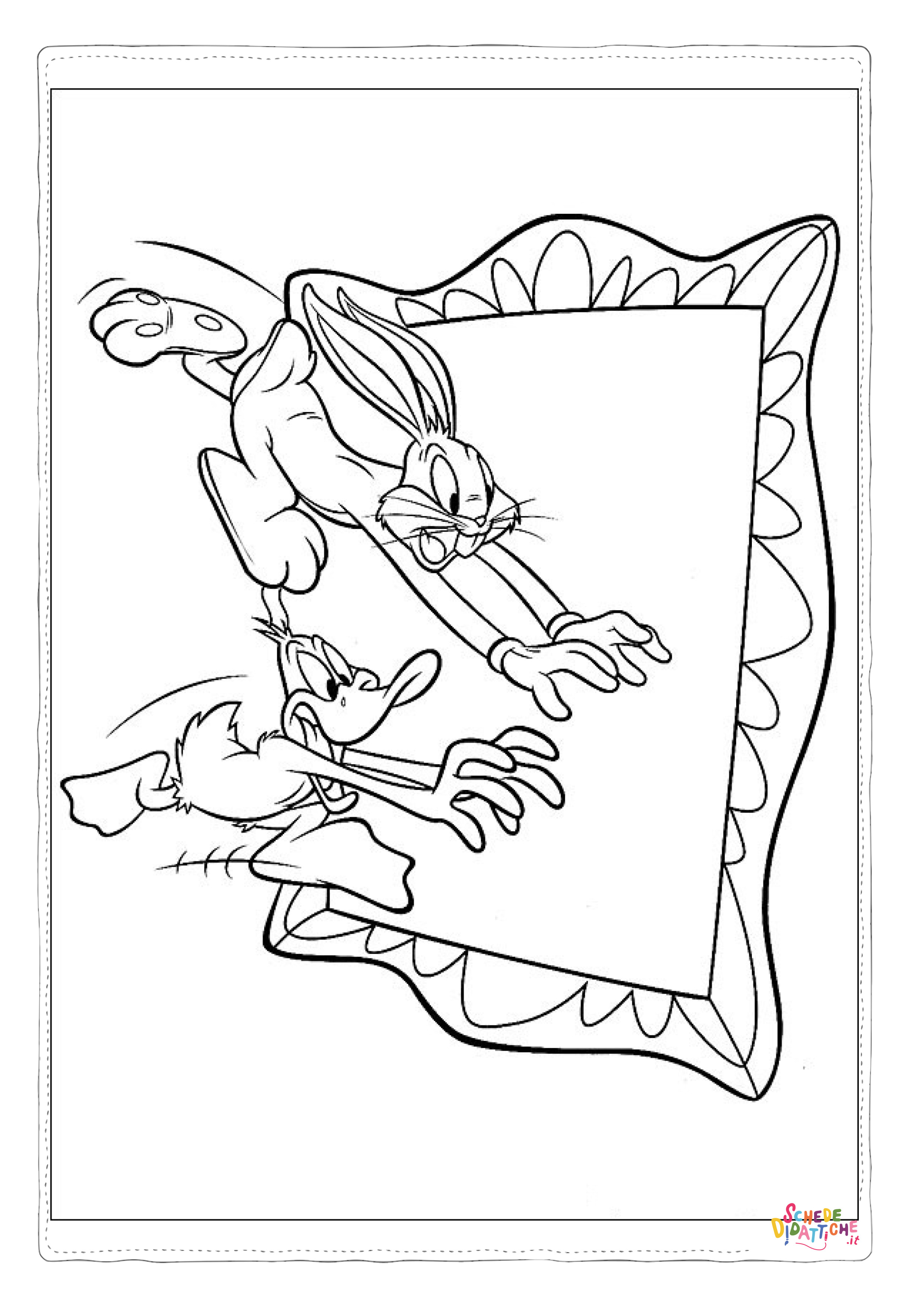 Disegno "Disegno di Bugs Bunny da stampare e colorare 47" Disegno di Bugs Bunny da stampare e colorare 47