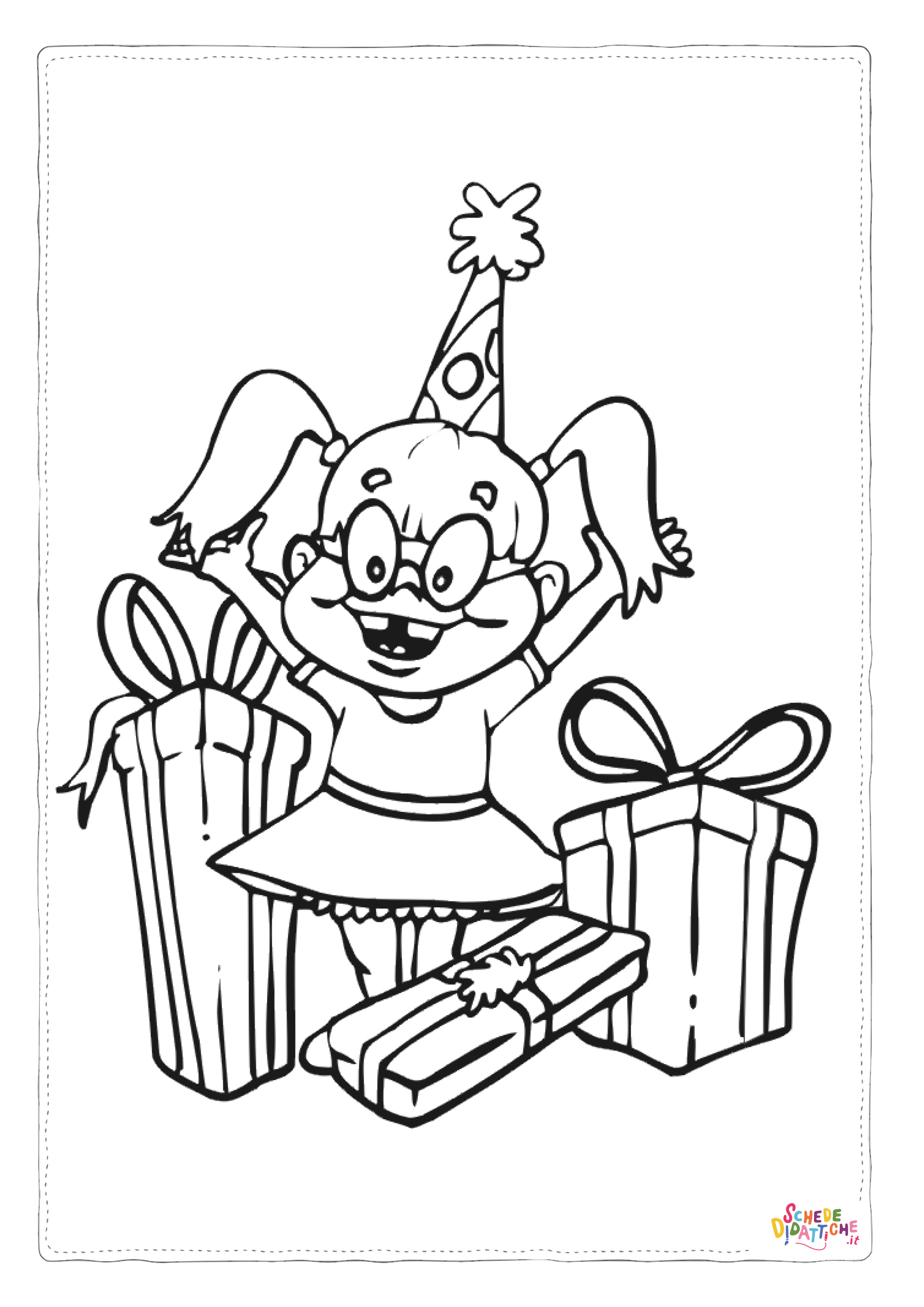 Disegno "Disegno di compleanno da stampare e colorare 54" Disegno di compleanno da stampare e colorare 54