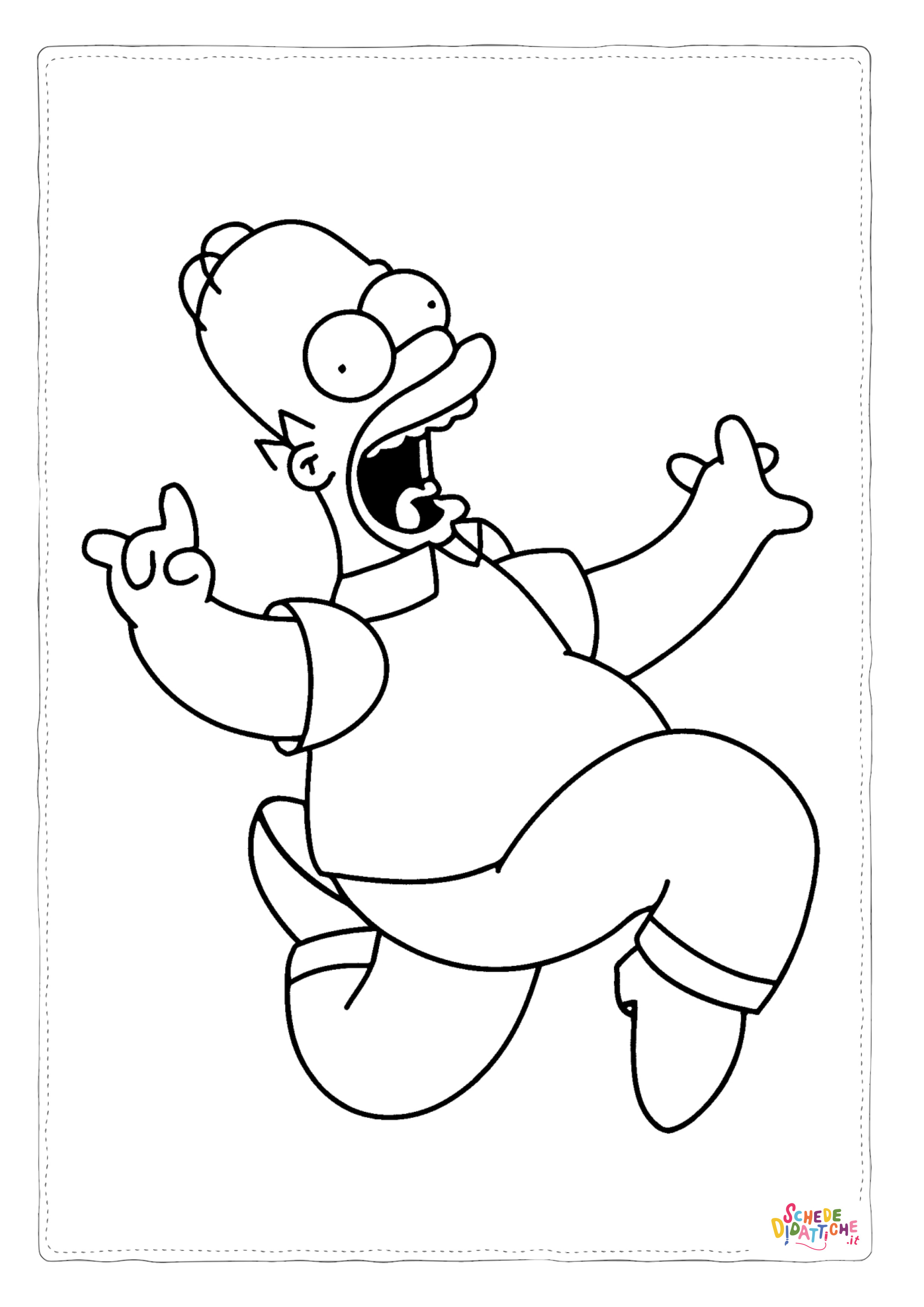 Disegno di I Simpson da stampare e colorare 25