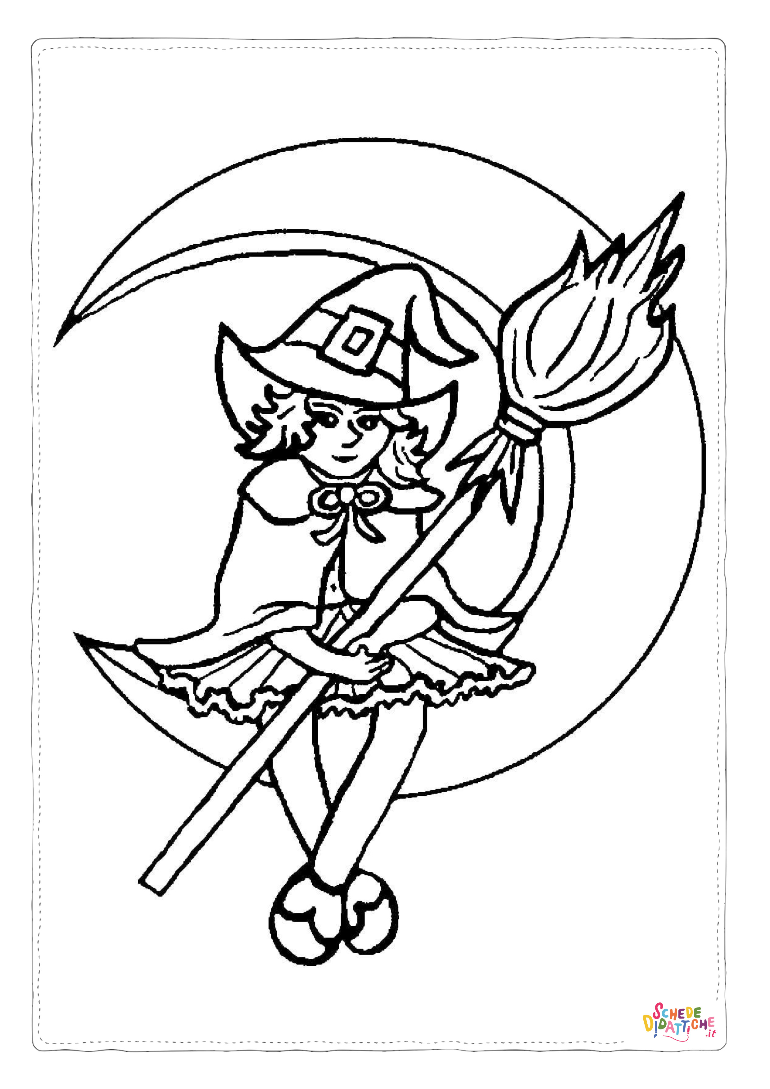 Disegno "Disegno di bambino ad Halloween da stampare e colorare 38" Disegno di bambino ad Halloween da stampare e colorare 38