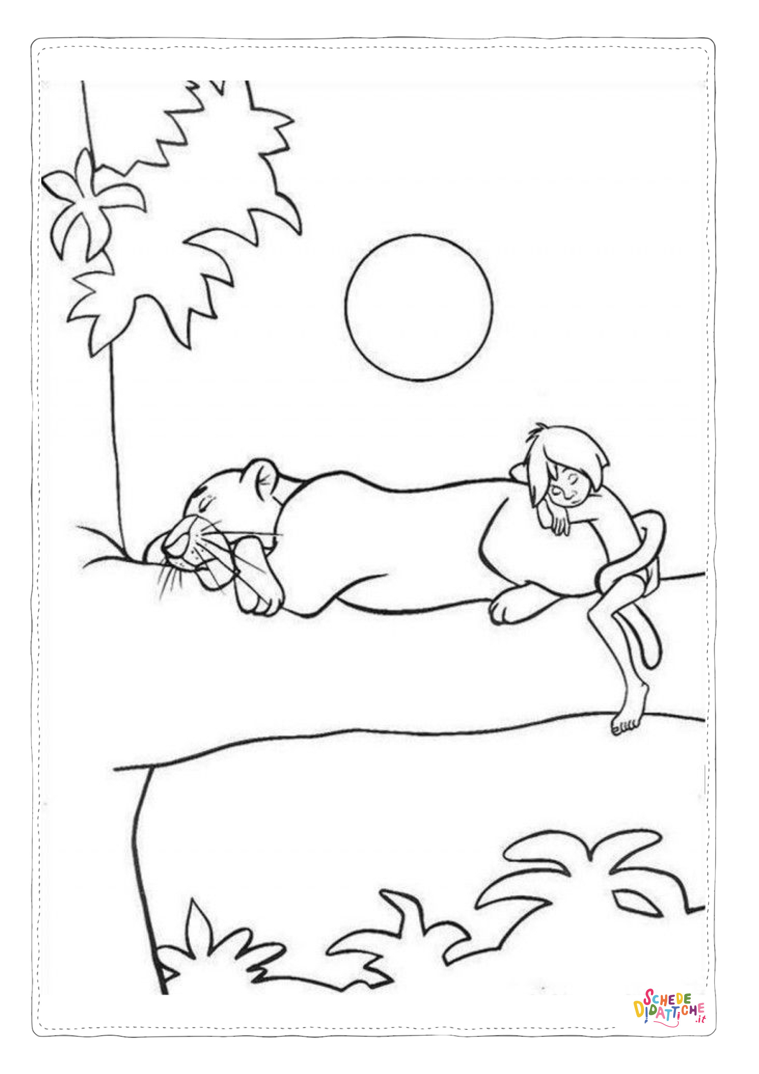 Disegno di Il libro della giungla da stampare e colorare 115