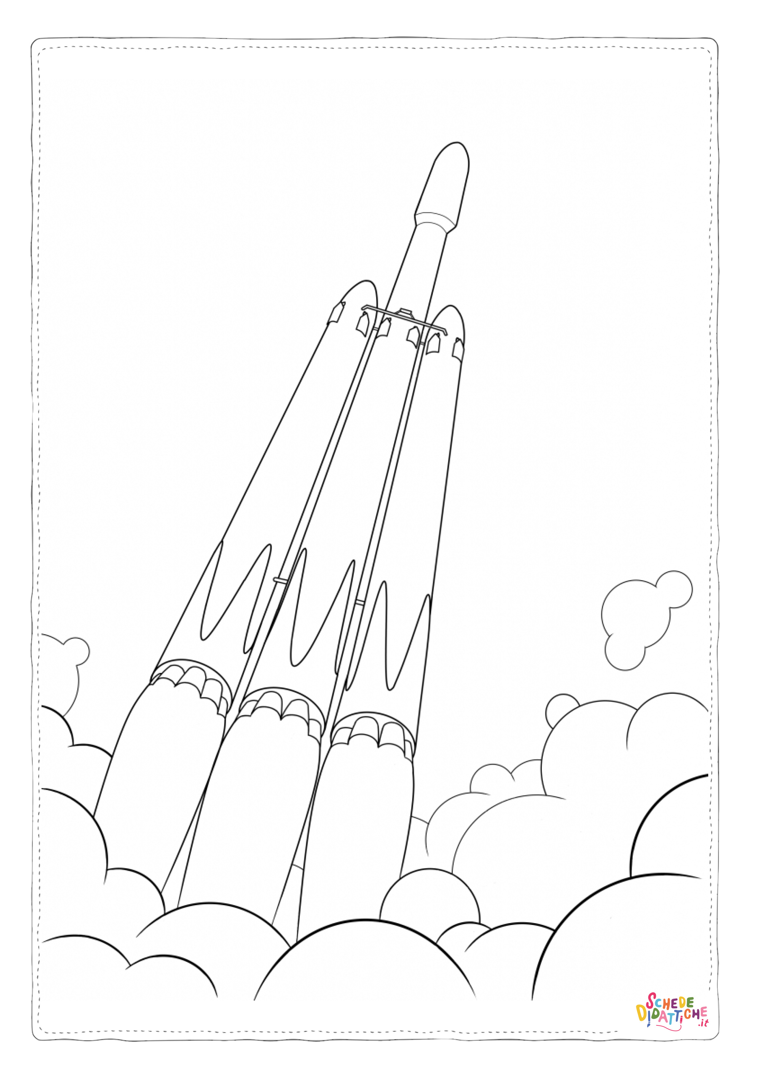 Disegno "Disegno di astronave da stampare e colorare 39" Disegno di astronave da stampare e colorare 39
