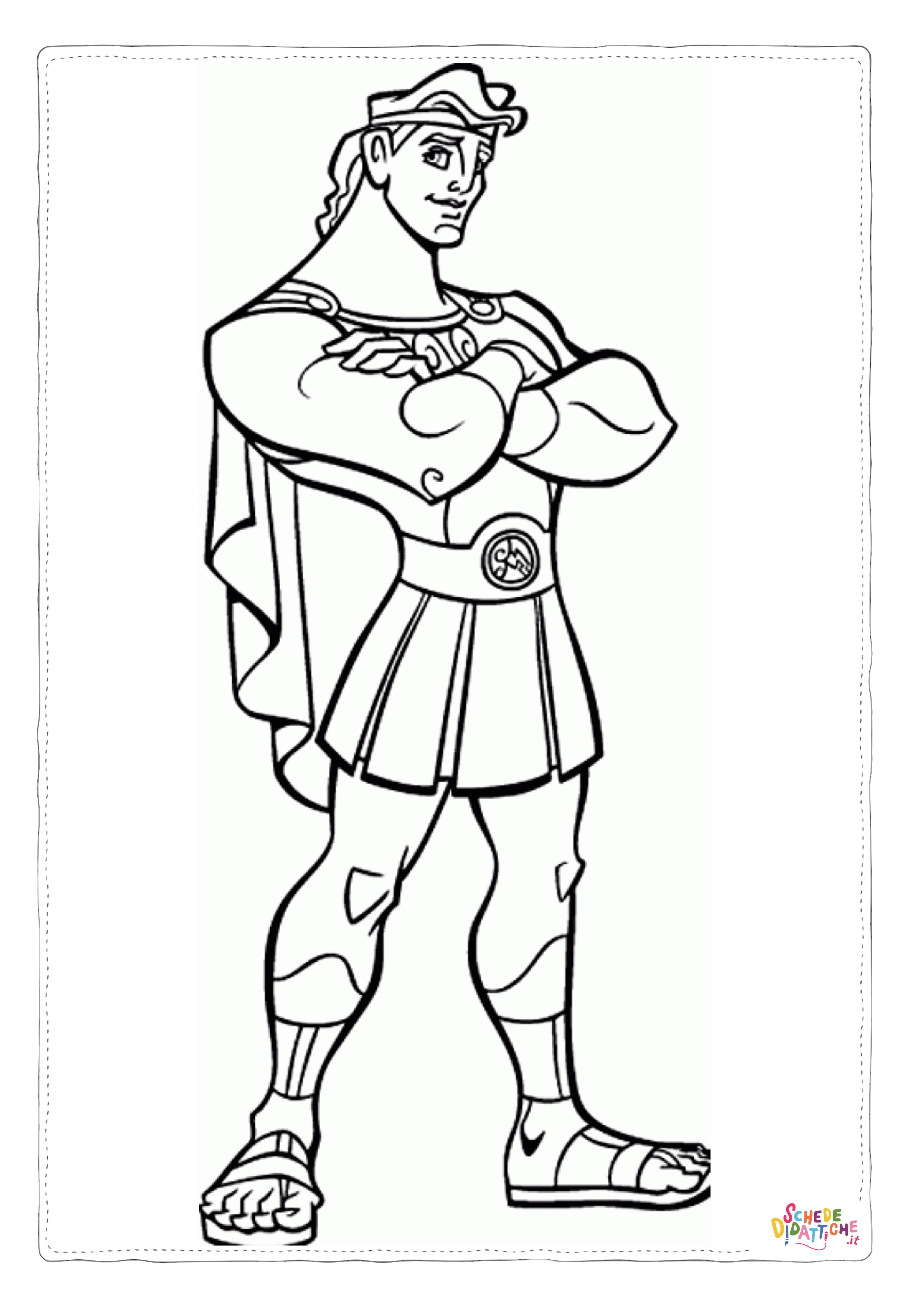 Disegno "Disegno di Hercules da stampare e colorare 9" Disegno di Hercules da stampare e colorare 9