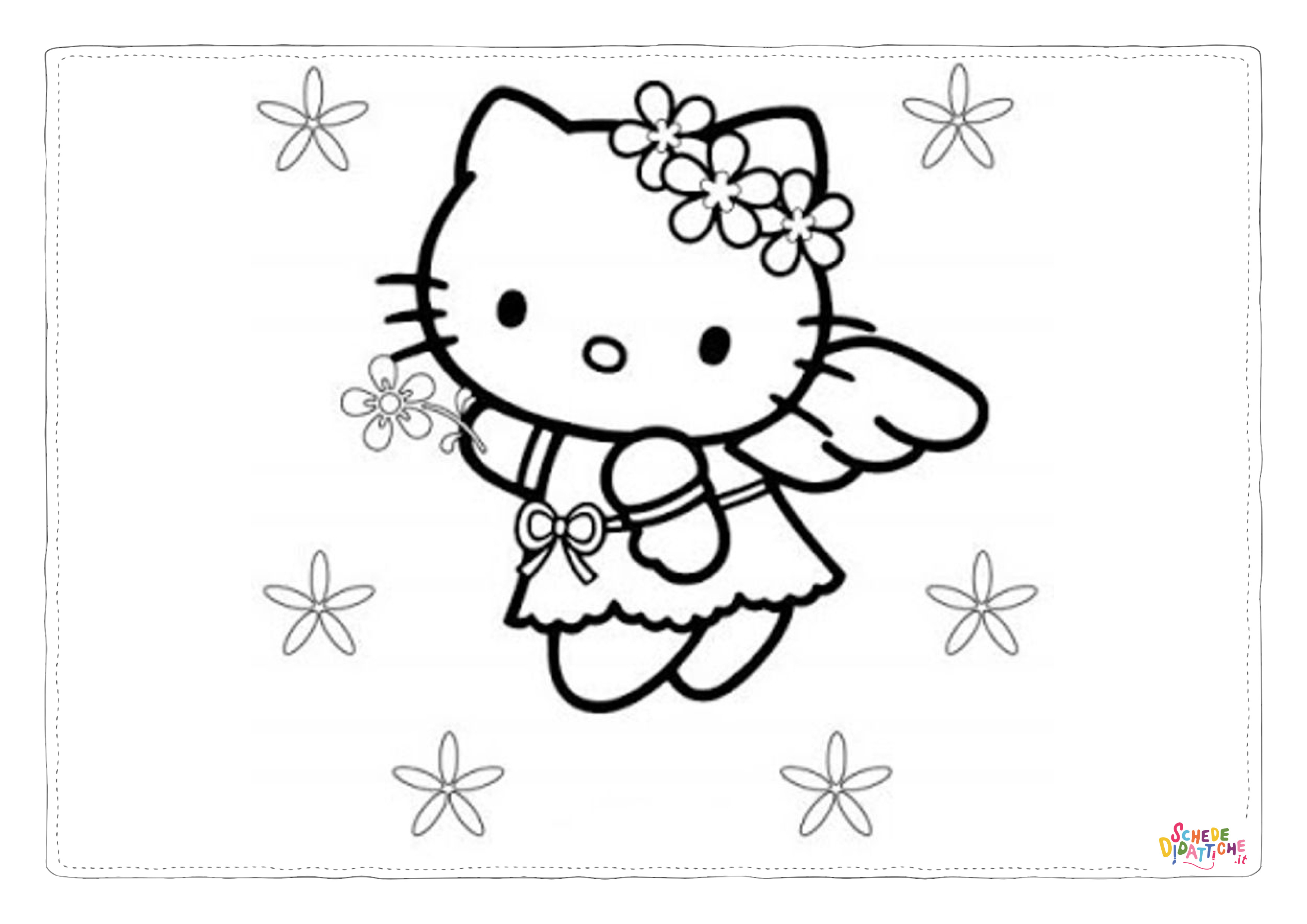 Disegno "Disegno di Hello Kitty da stampare e colorare 34" Disegno di Hello Kitty da stampare e colorare 34