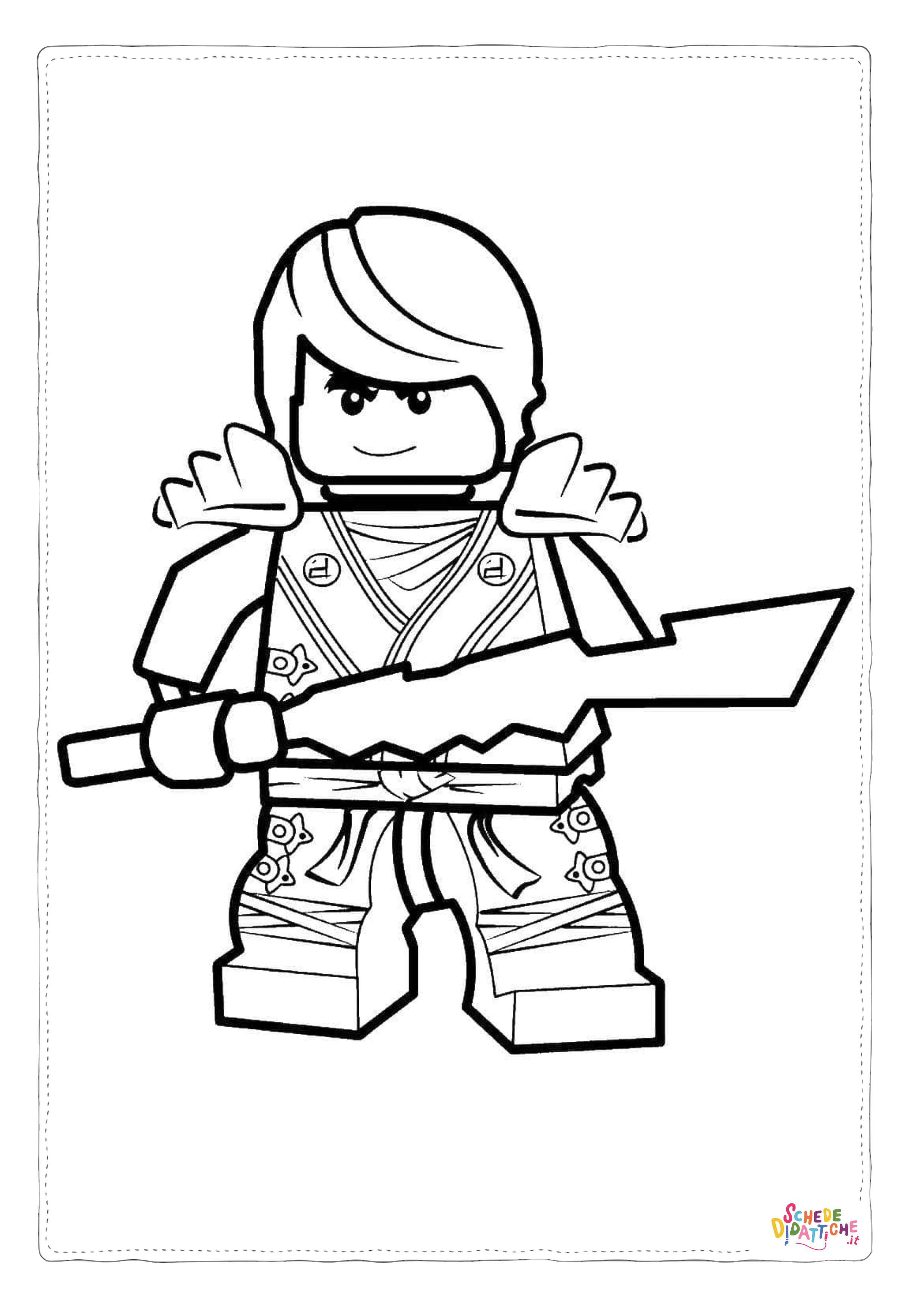 Disegno di Ninja Go da stampare e colorare 36
