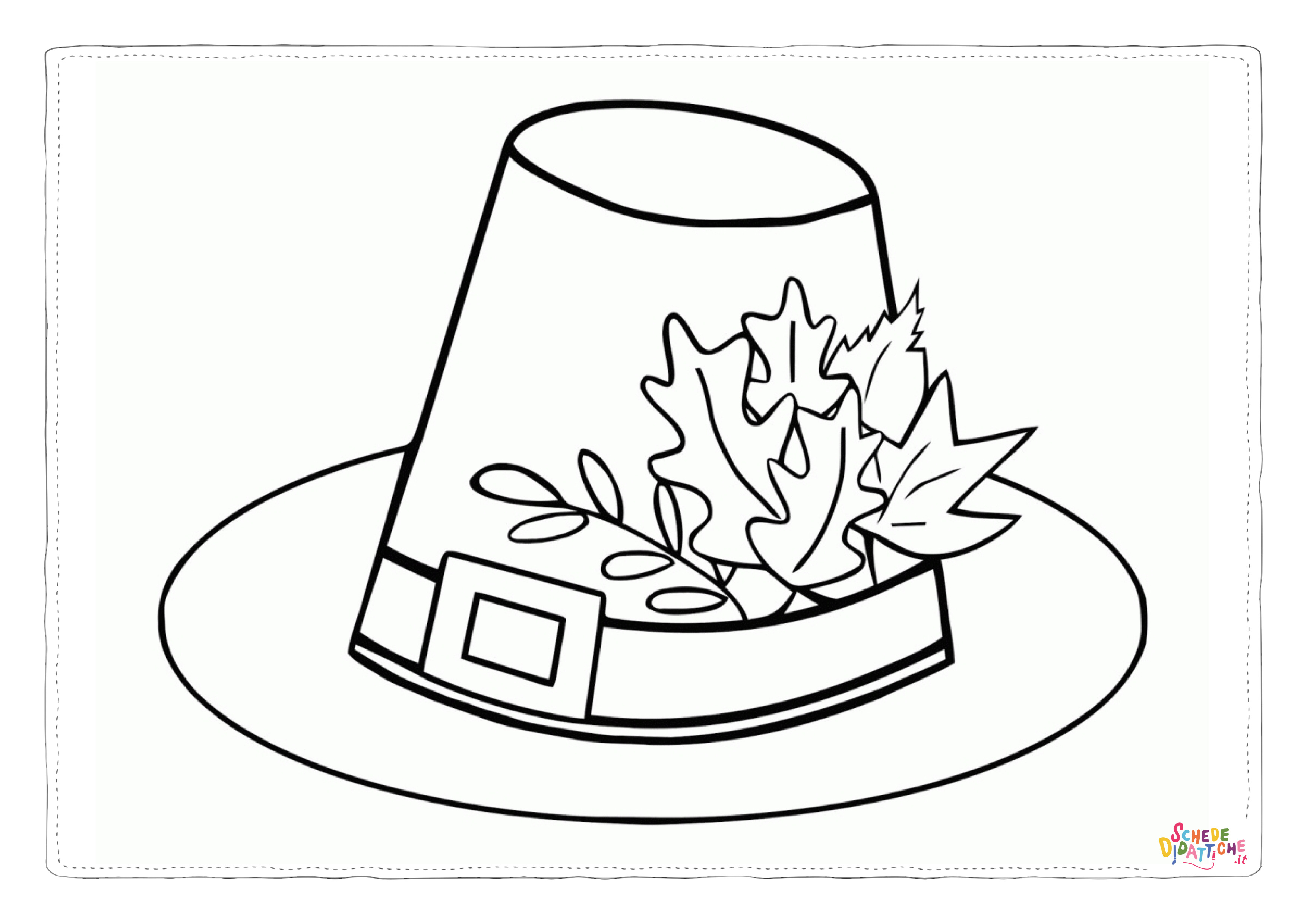 Disegno di cappello da stampare e colorare 29