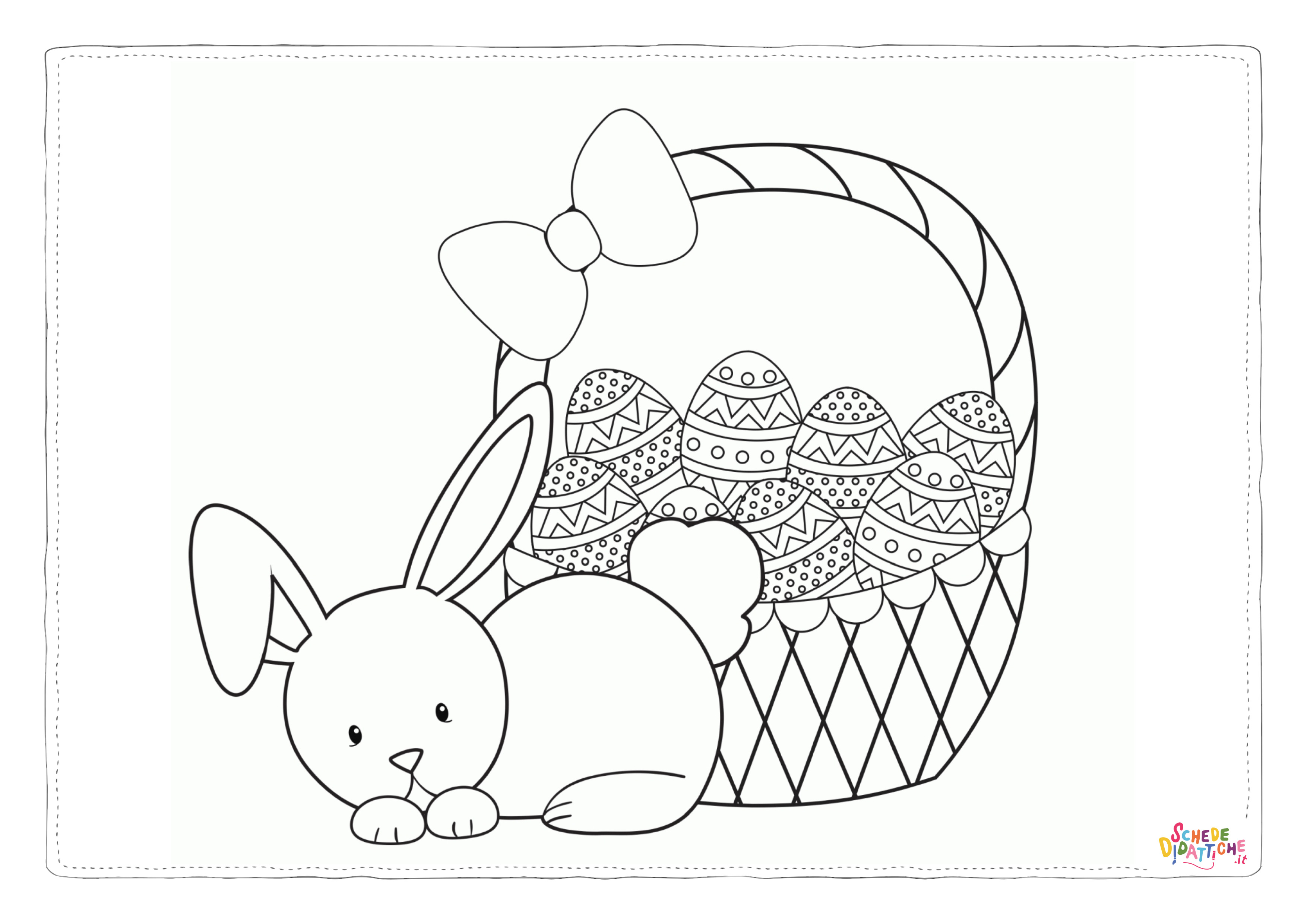 Disegno "Disegno di uovo di Pasqua da stampare e colorare 98" Disegno di uovo di Pasqua da stampare e colorare 98