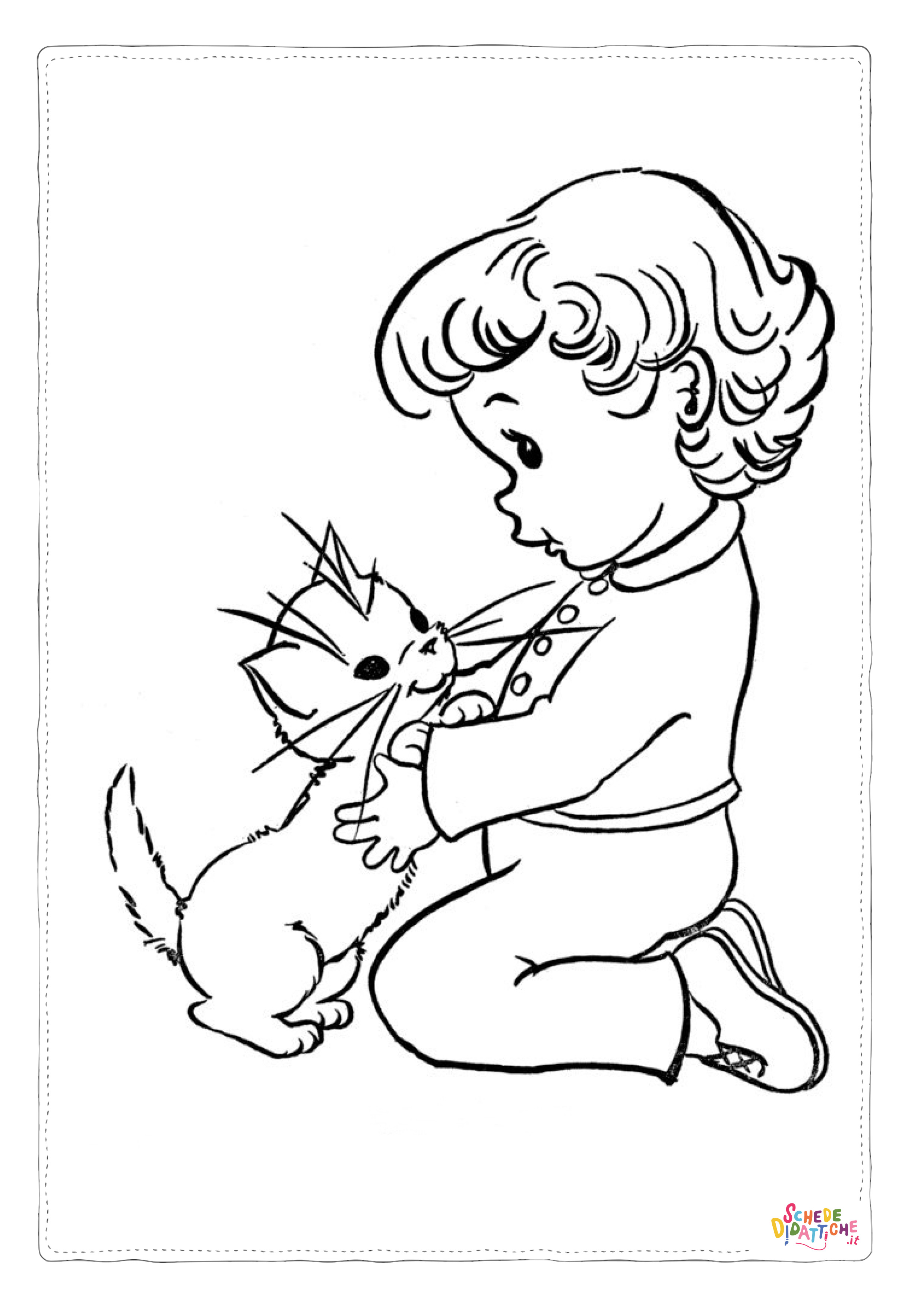 Disegno "Disegno di bambino da stampare e colorare 85" Disegno di bambino da stampare e colorare 85