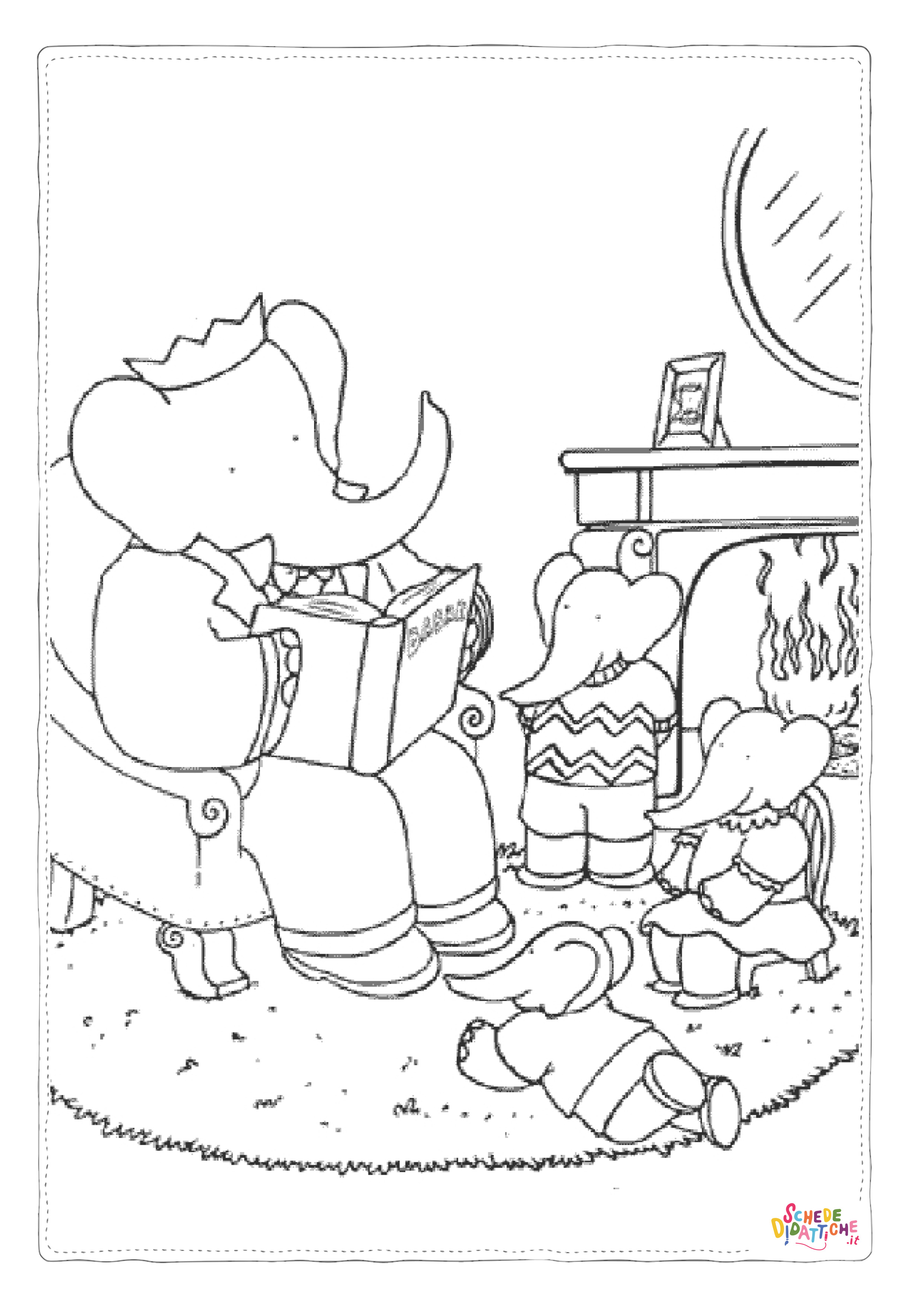 Disegno di Barbapap da stampare e colorare 11