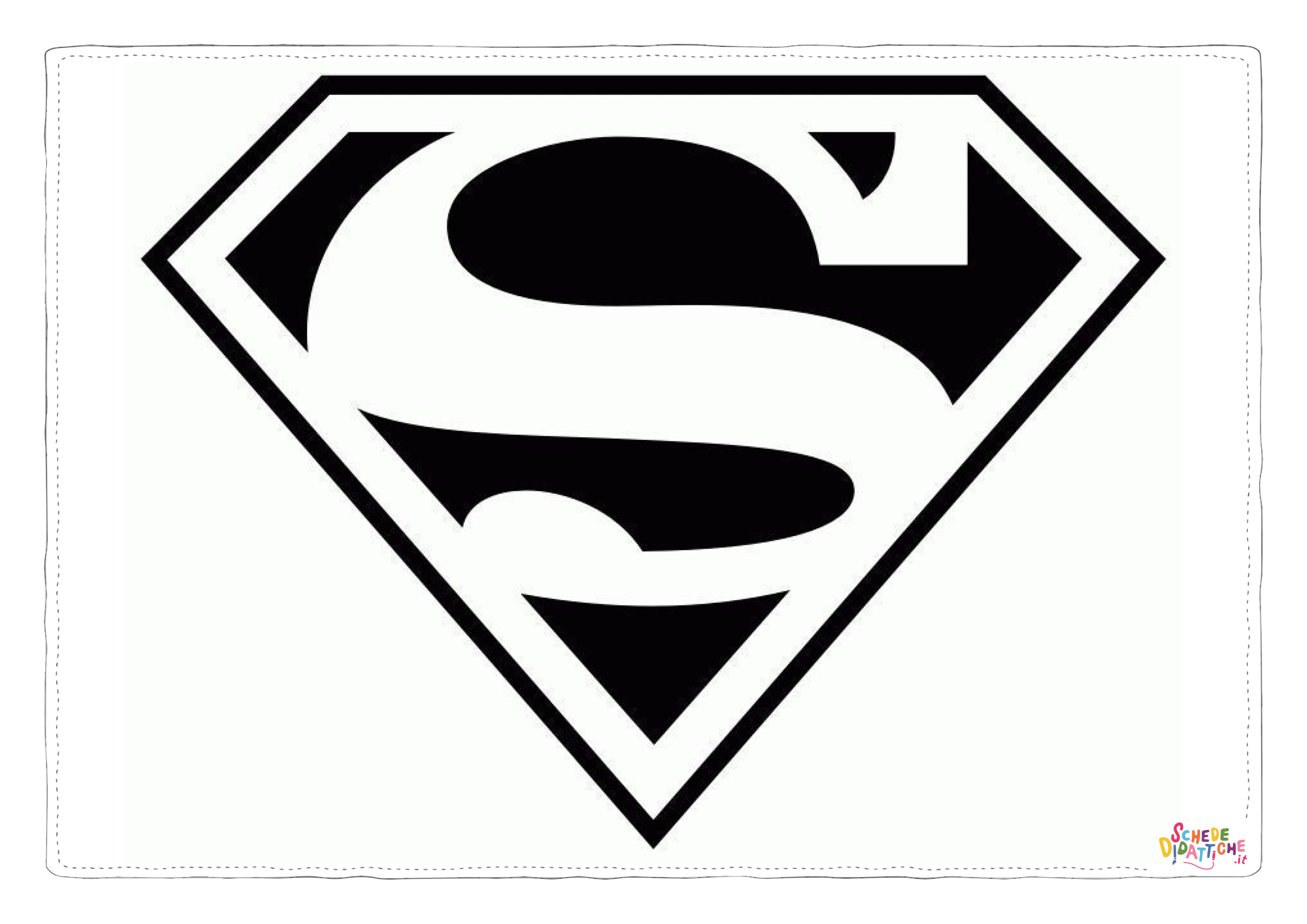 Disegno "Disegno di Superman da stampare e colorare 41" Disegno di Superman da stampare e colorare 41
