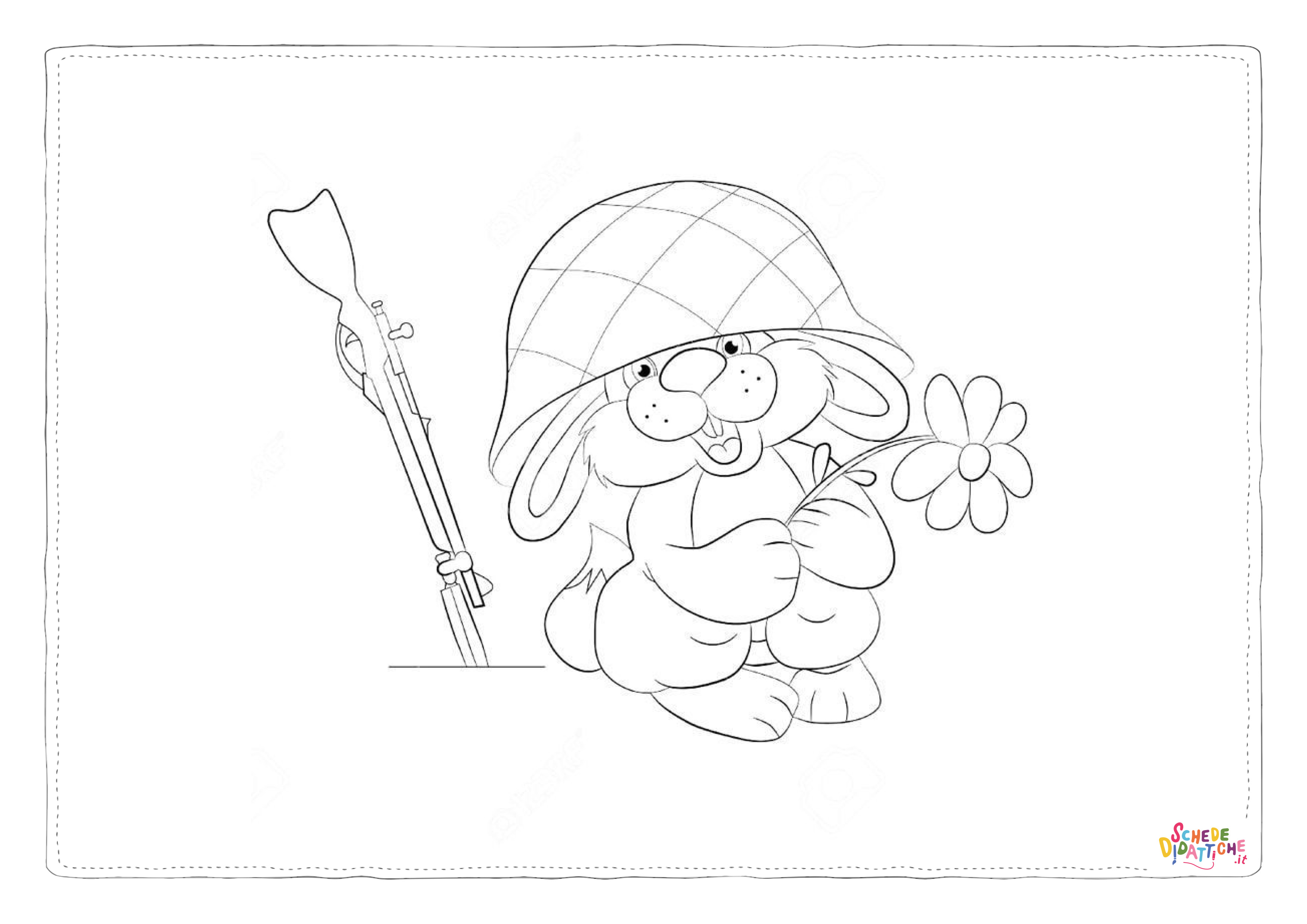 Disegno di soldato da stampare e colorare 37