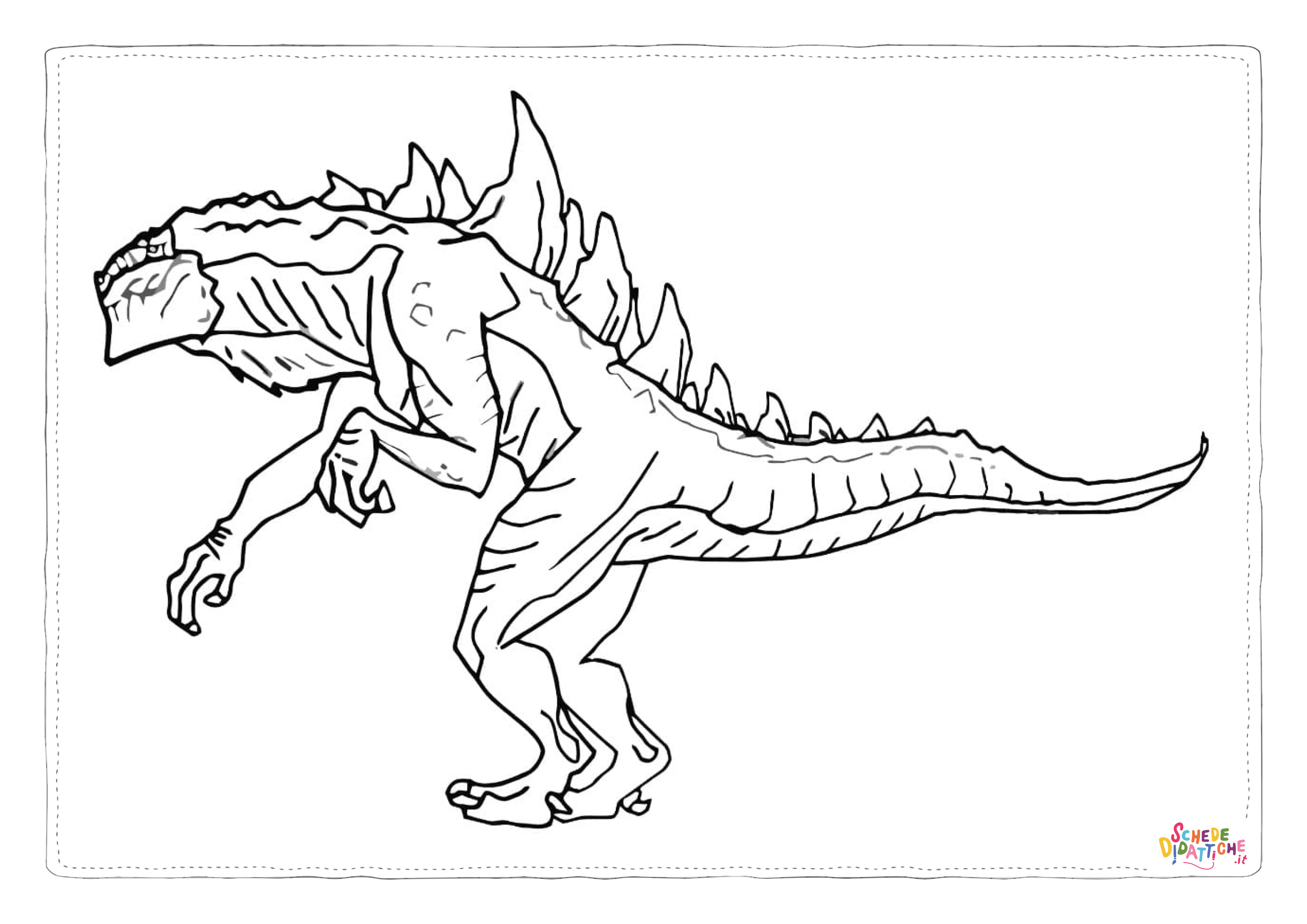 Disegno di Godzilla da stampare e colorare 7