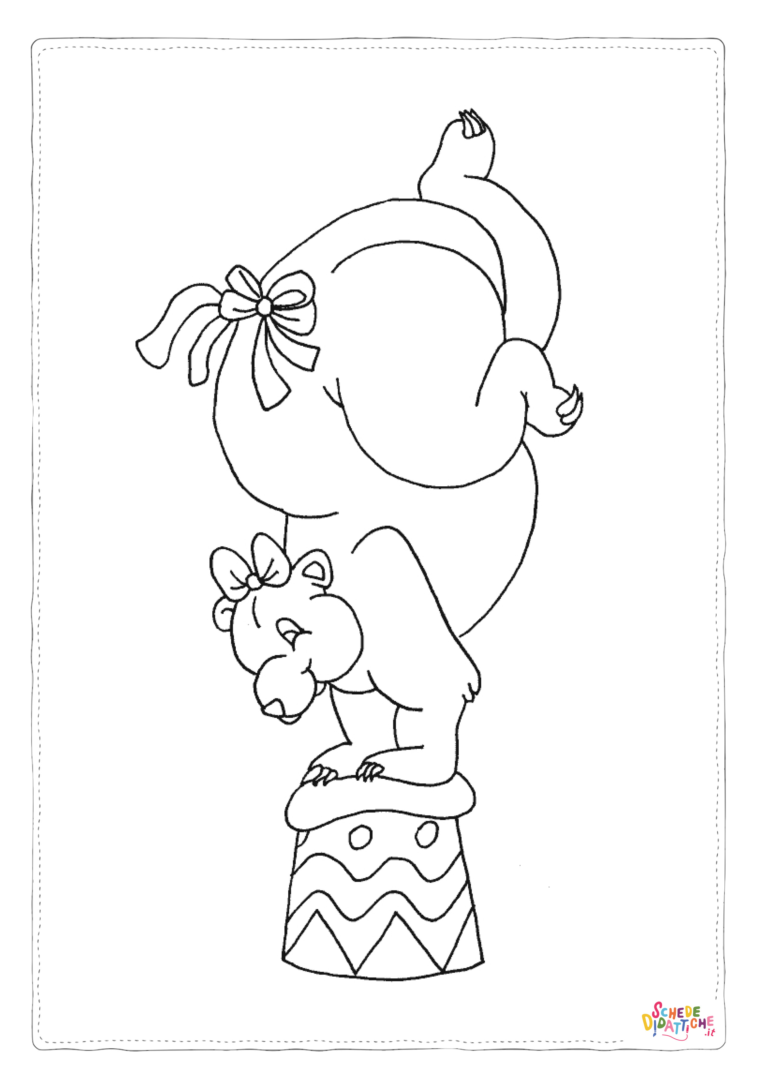 Disegno di circense da stampare e colorare 4