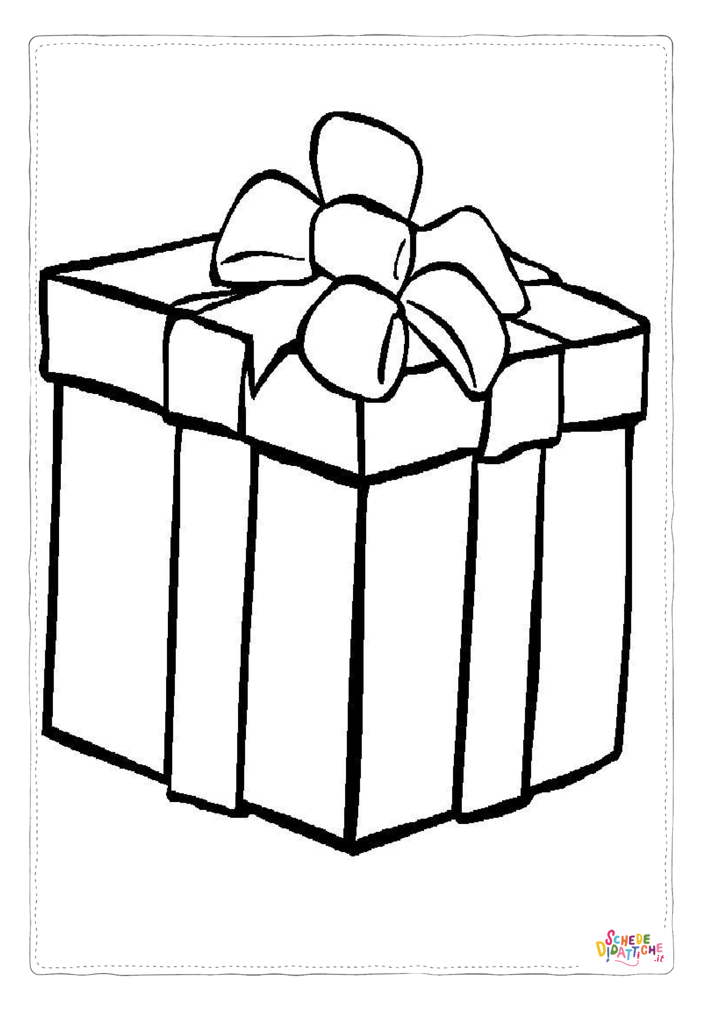 Disegno "Disegno di regalo da stampare e colorare 35" Disegno di regalo da stampare e colorare 35
