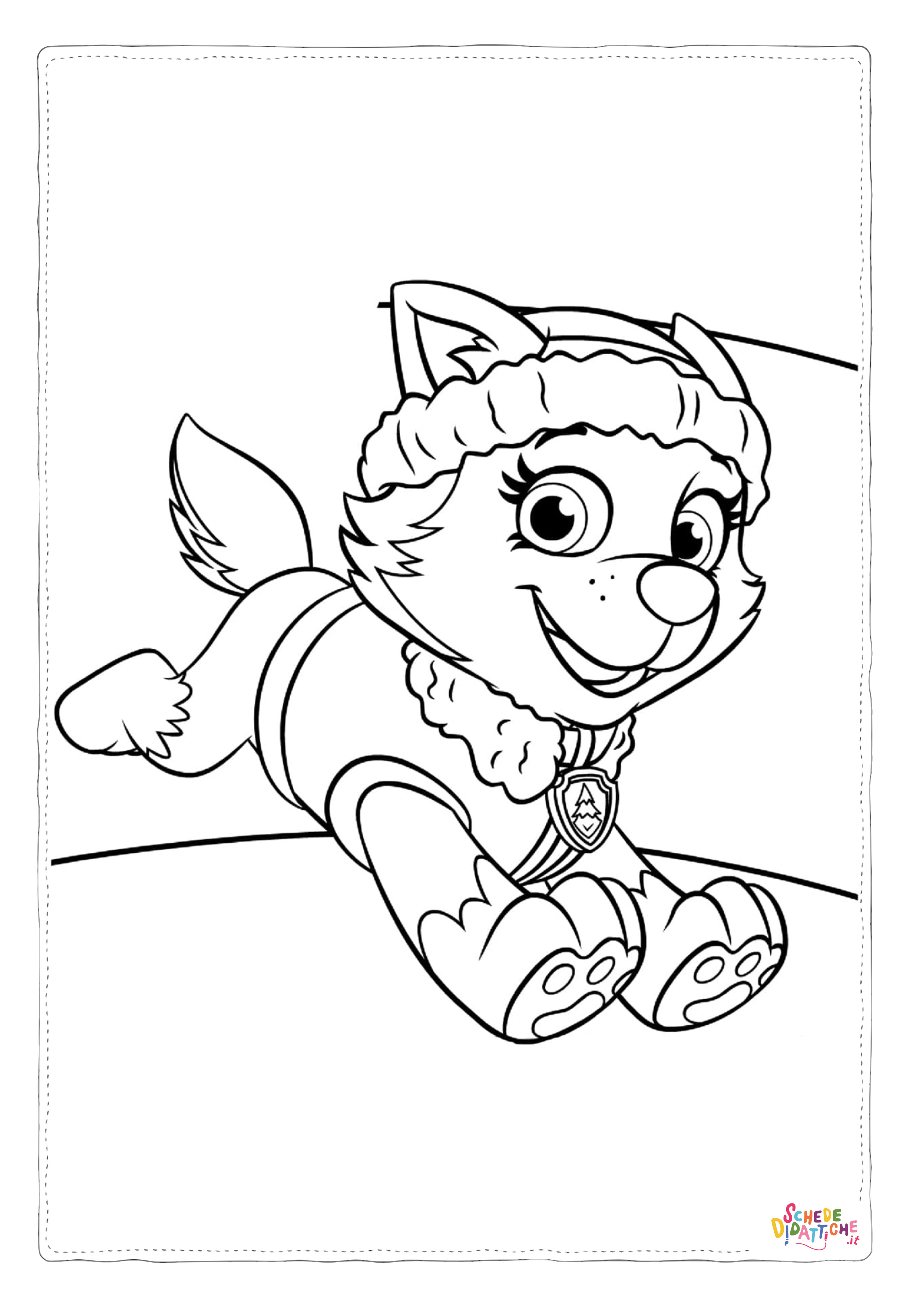 Disegno di Paw Patrol - Cane pompiere da stampare e colorare 20