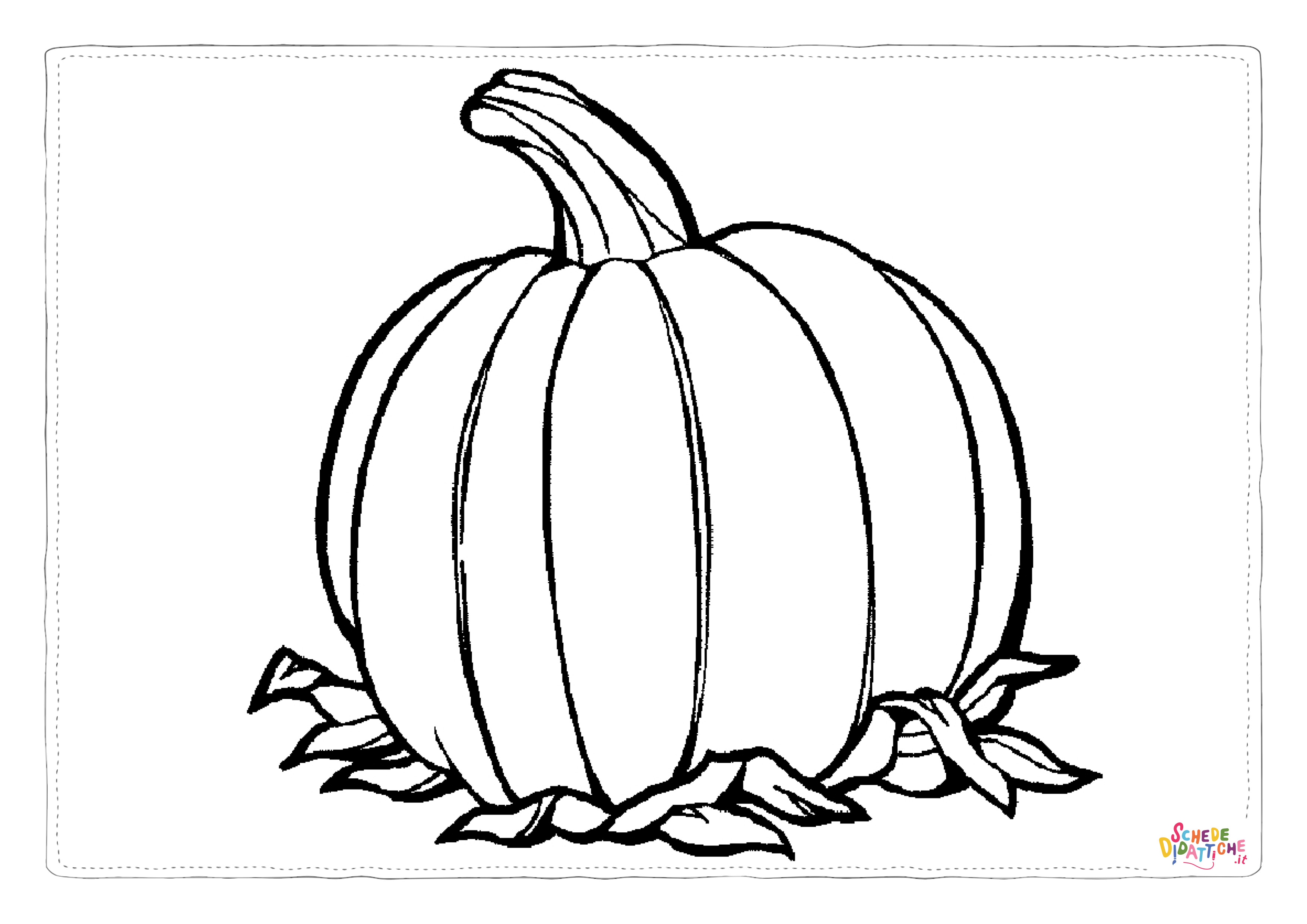 Disegno "Disegno di zucca da stampare e colorare 8" Disegno di zucca da stampare e colorare 8
