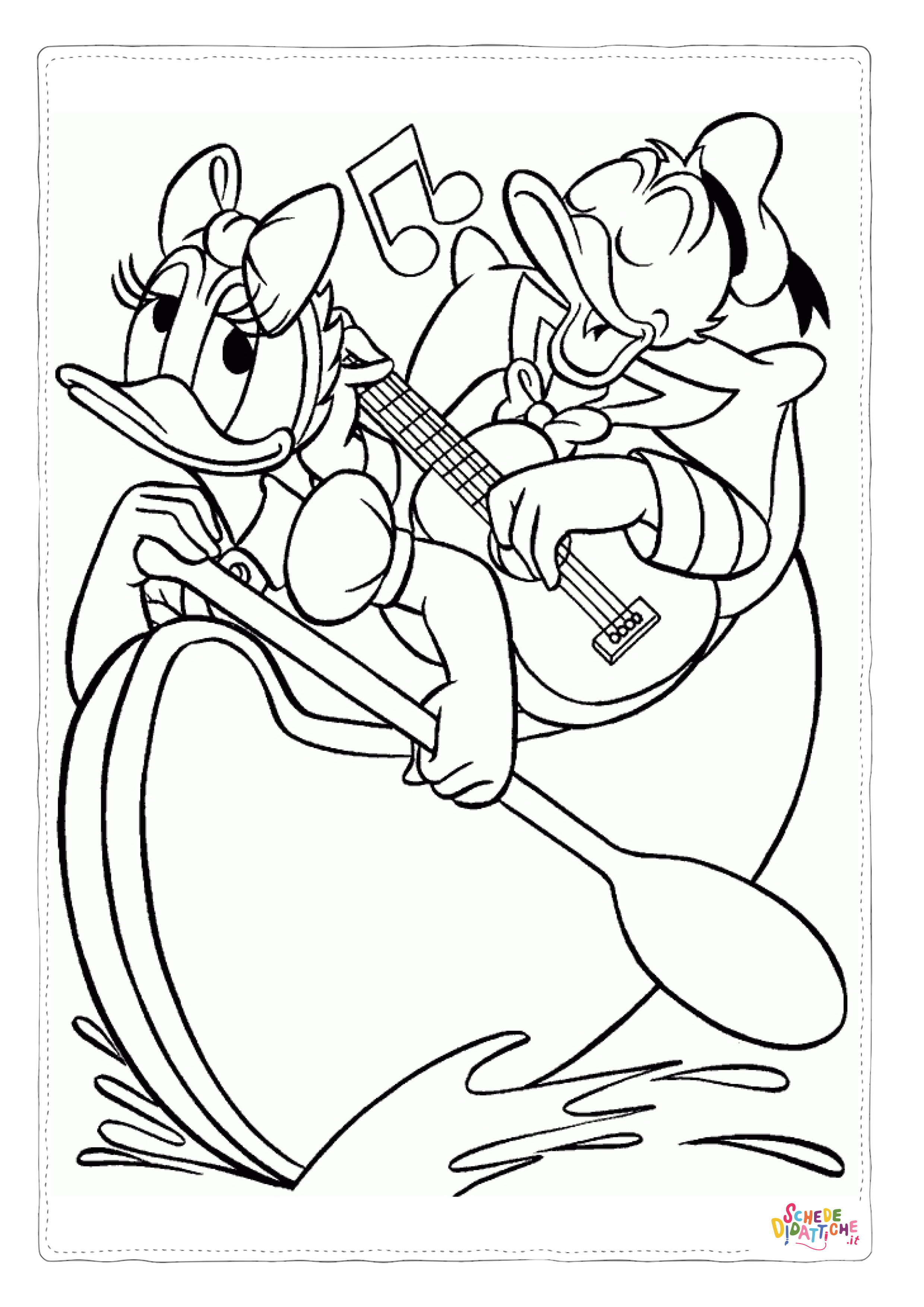 Disegno di Paperino da stampare e colorare 55