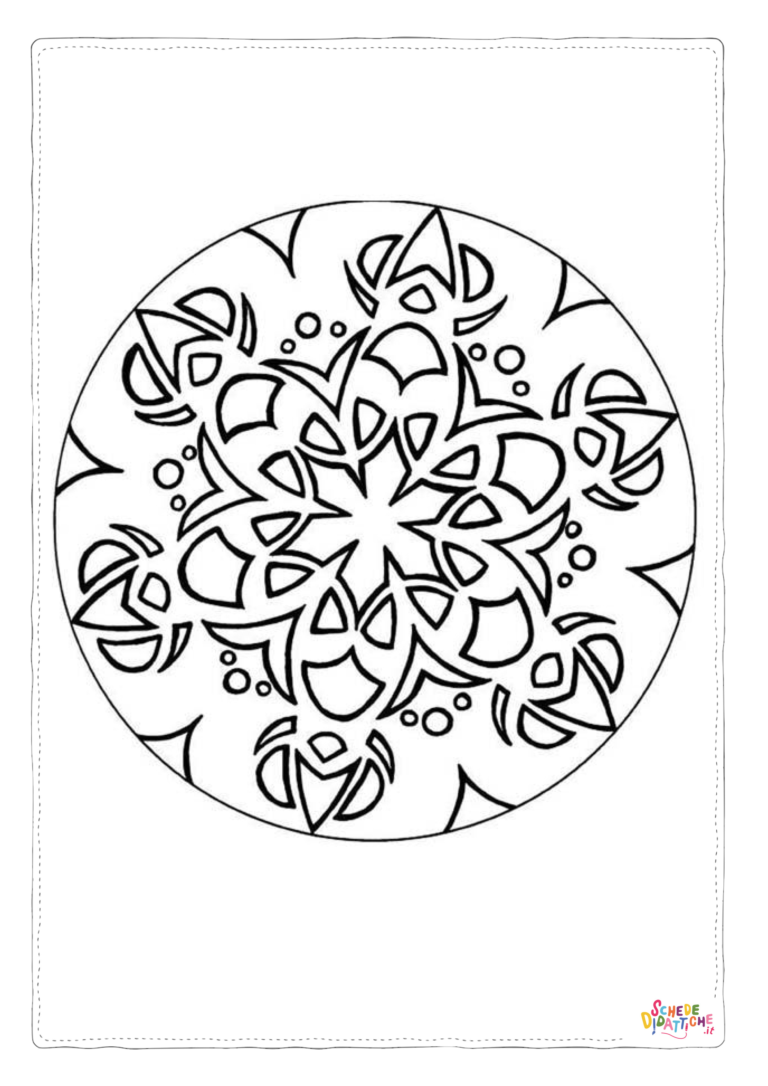 Disegno di decorazione da appendere da stampare e colorare 1