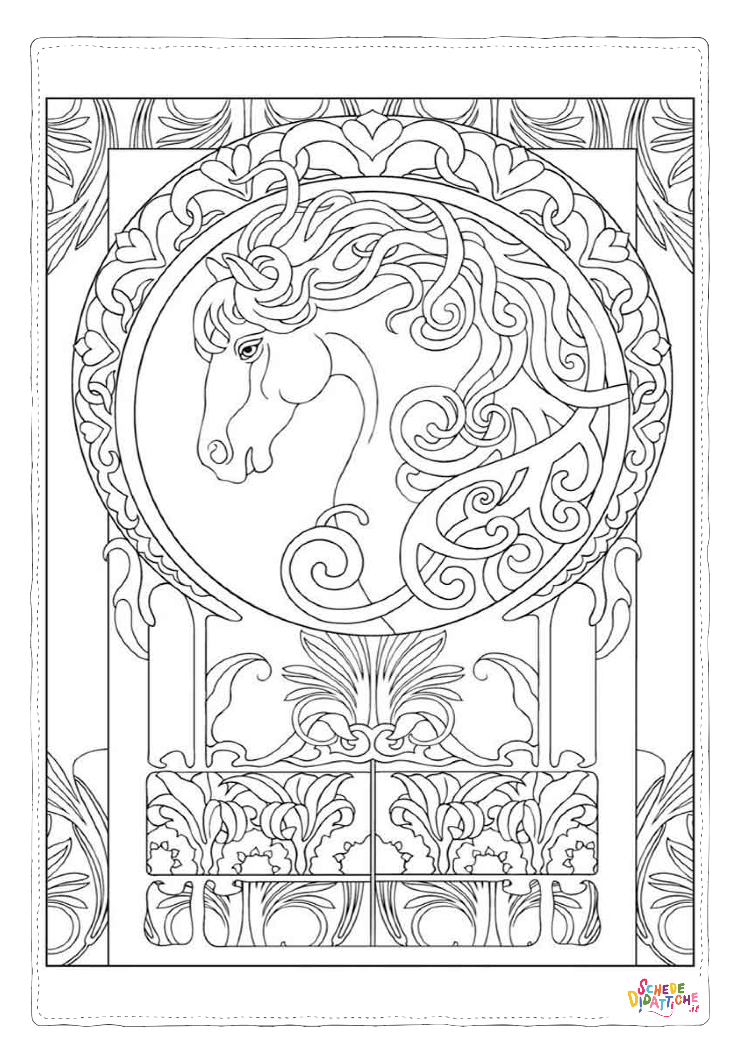 Disegno "Disegno di mandala da stampare e colorare 1039" Disegno di mandala da stampare e colorare 1039