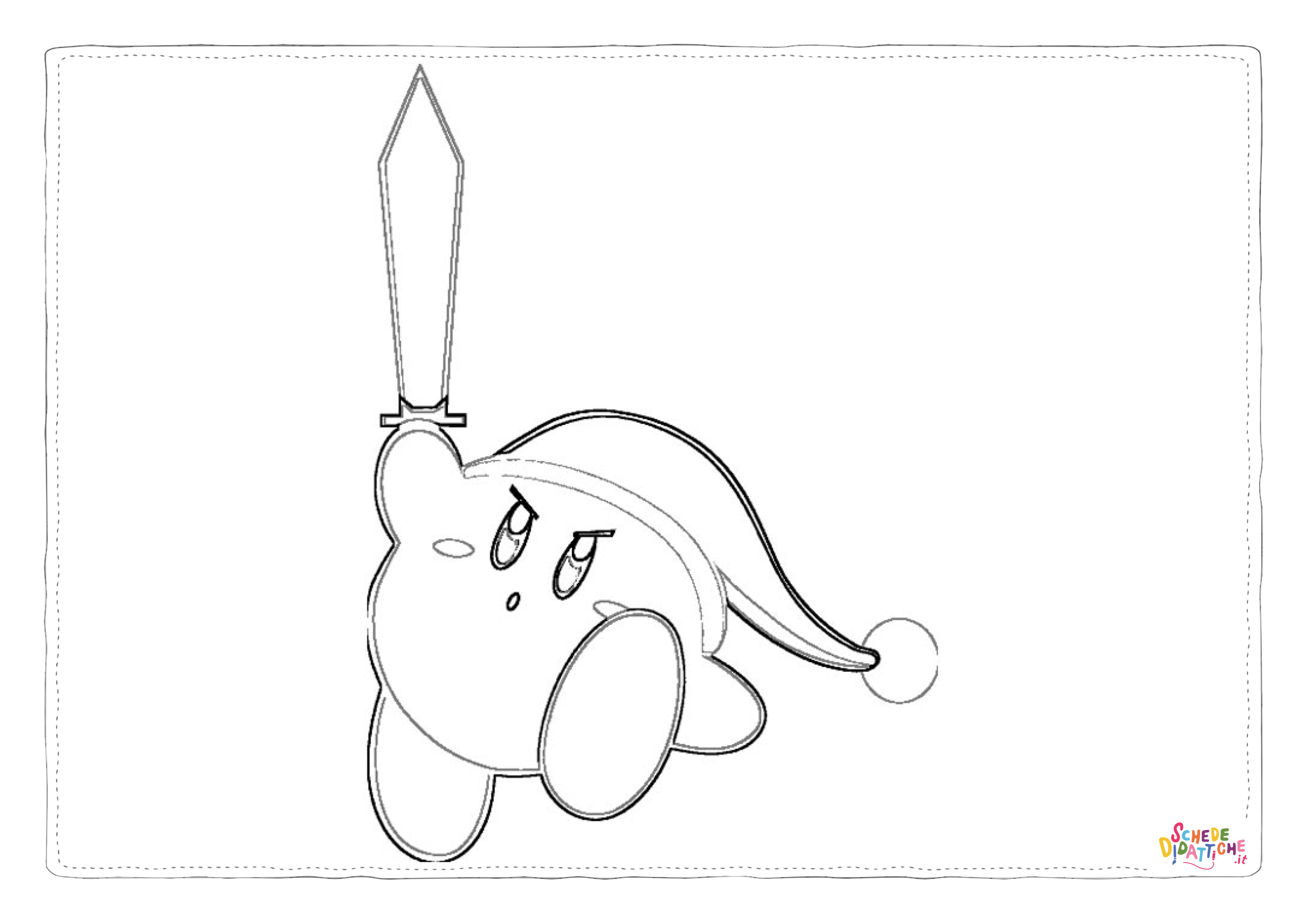 Disegno "Disegno di Meta Knight da stampare e colorare 3" Disegno di Meta Knight da stampare e colorare 3