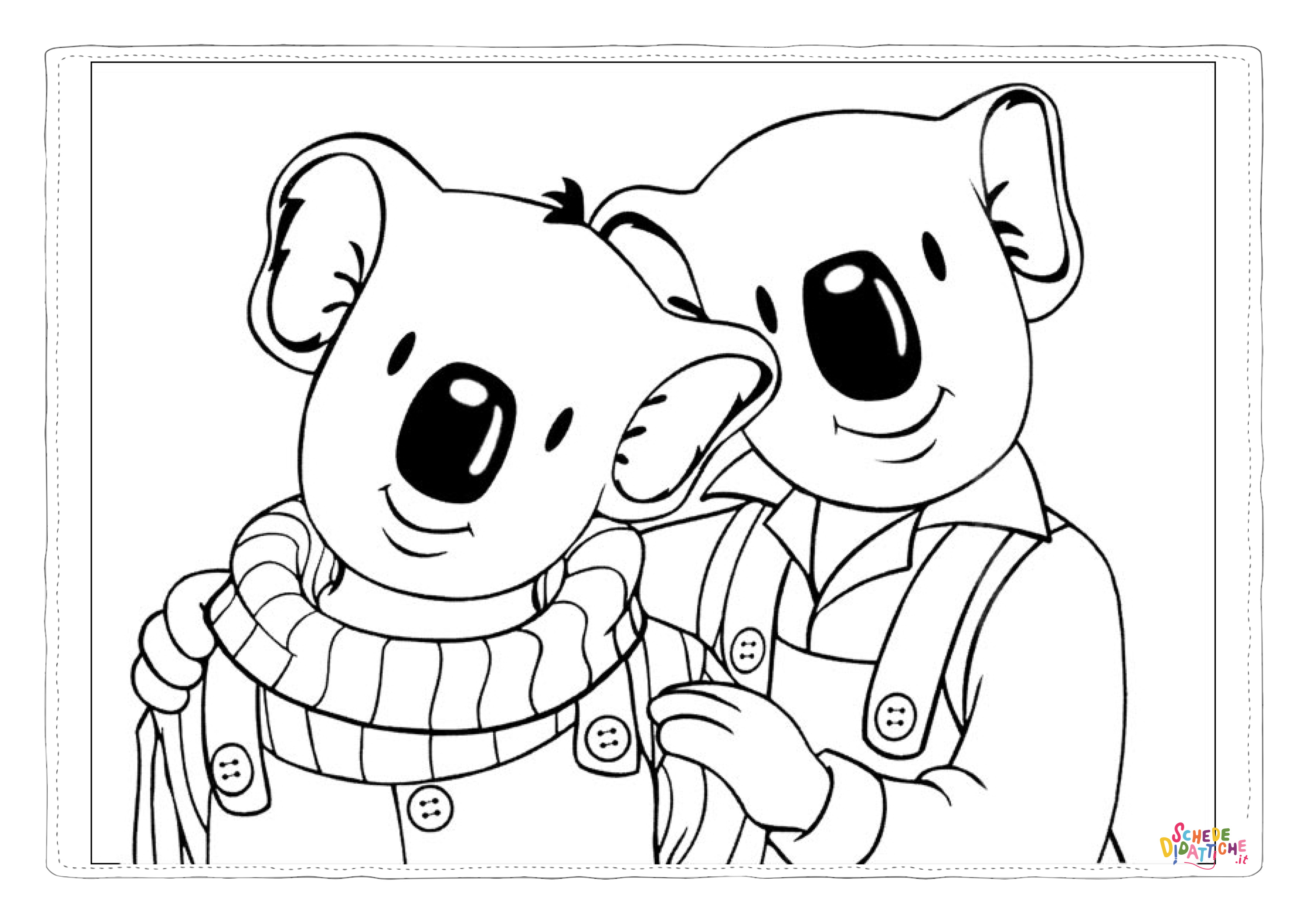 Disegno "Disegno di koala da stampare e colorare 13" Disegno di koala da stampare e colorare 13