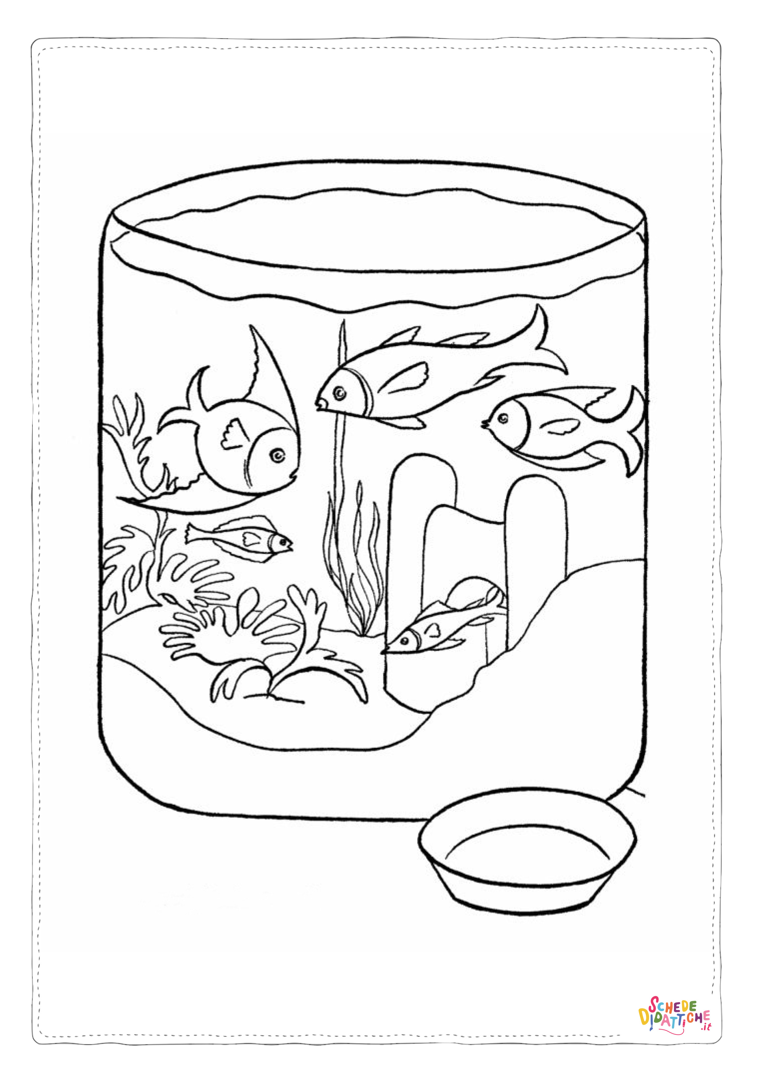 Disegno "Disegno di pesce da stampare e colorare 249" Disegno di pesce da stampare e colorare 249