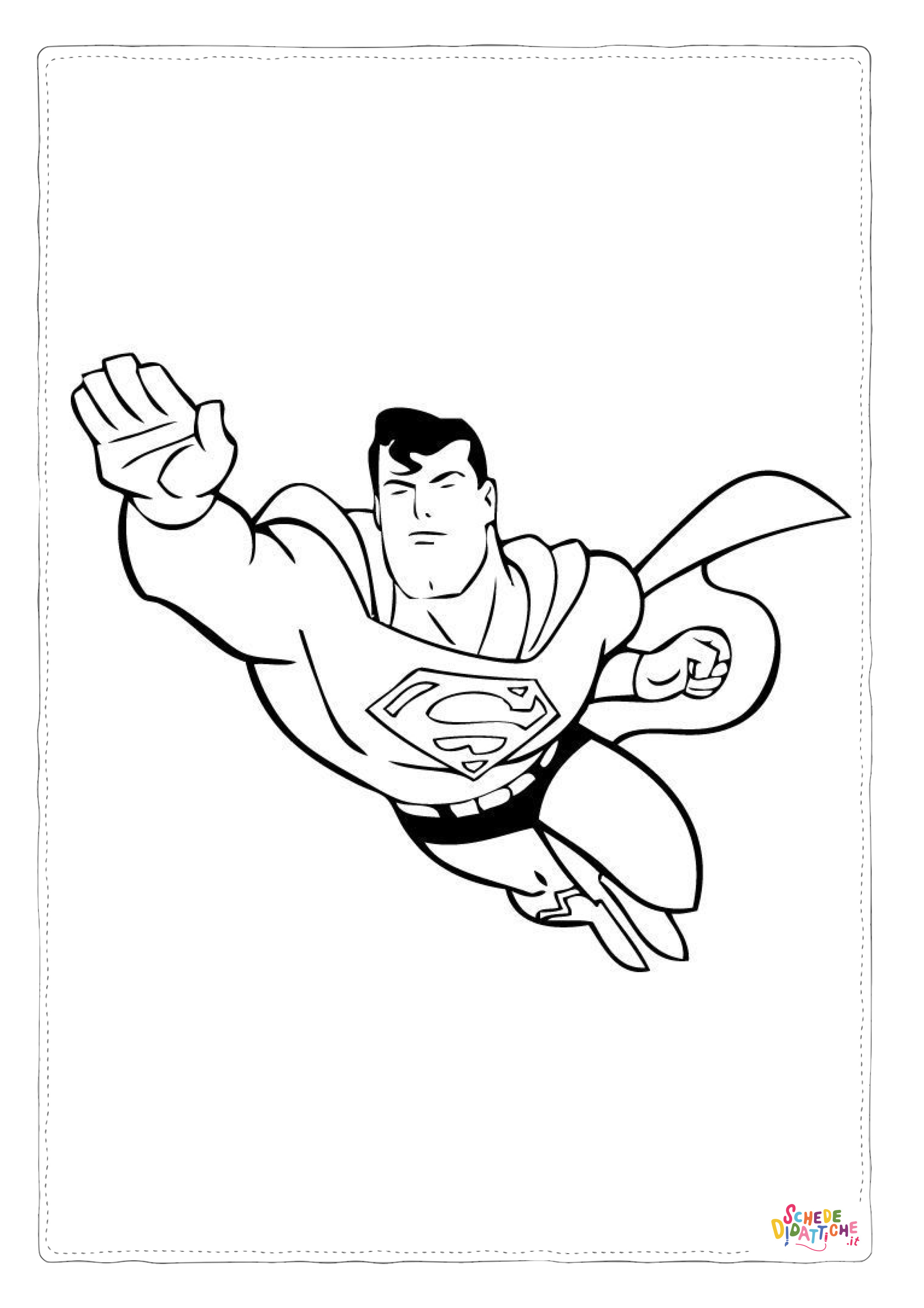 Disegno di Superman da stampare e colorare 52