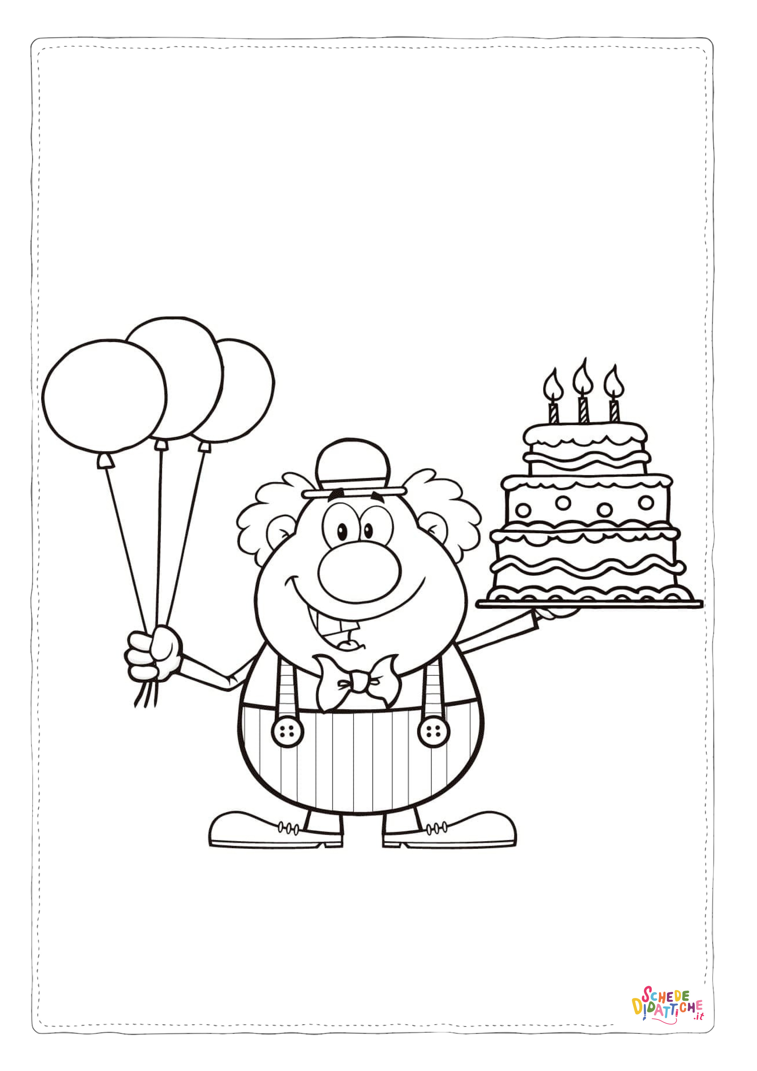 Disegno "Disegno di compleanno da stampare e colorare 88" Disegno di compleanno da stampare e colorare 88
