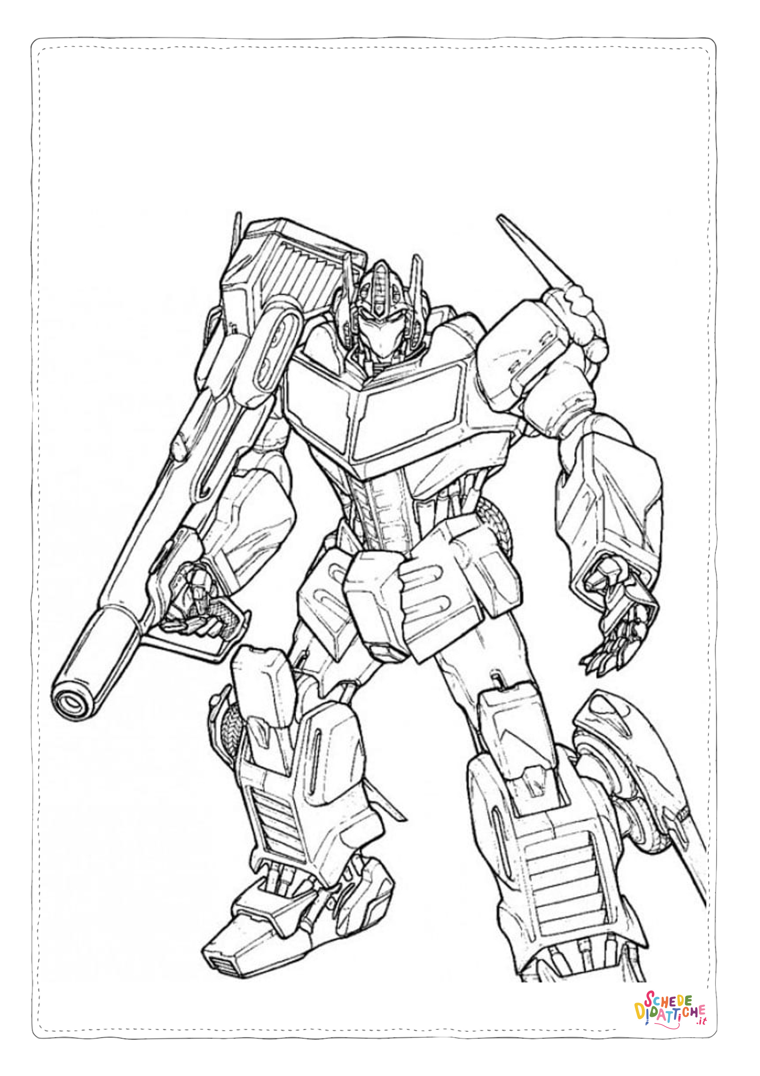 Disegno "Disegno di Transformers da stampare e colorare 39" Disegno di Transformers da stampare e colorare 39