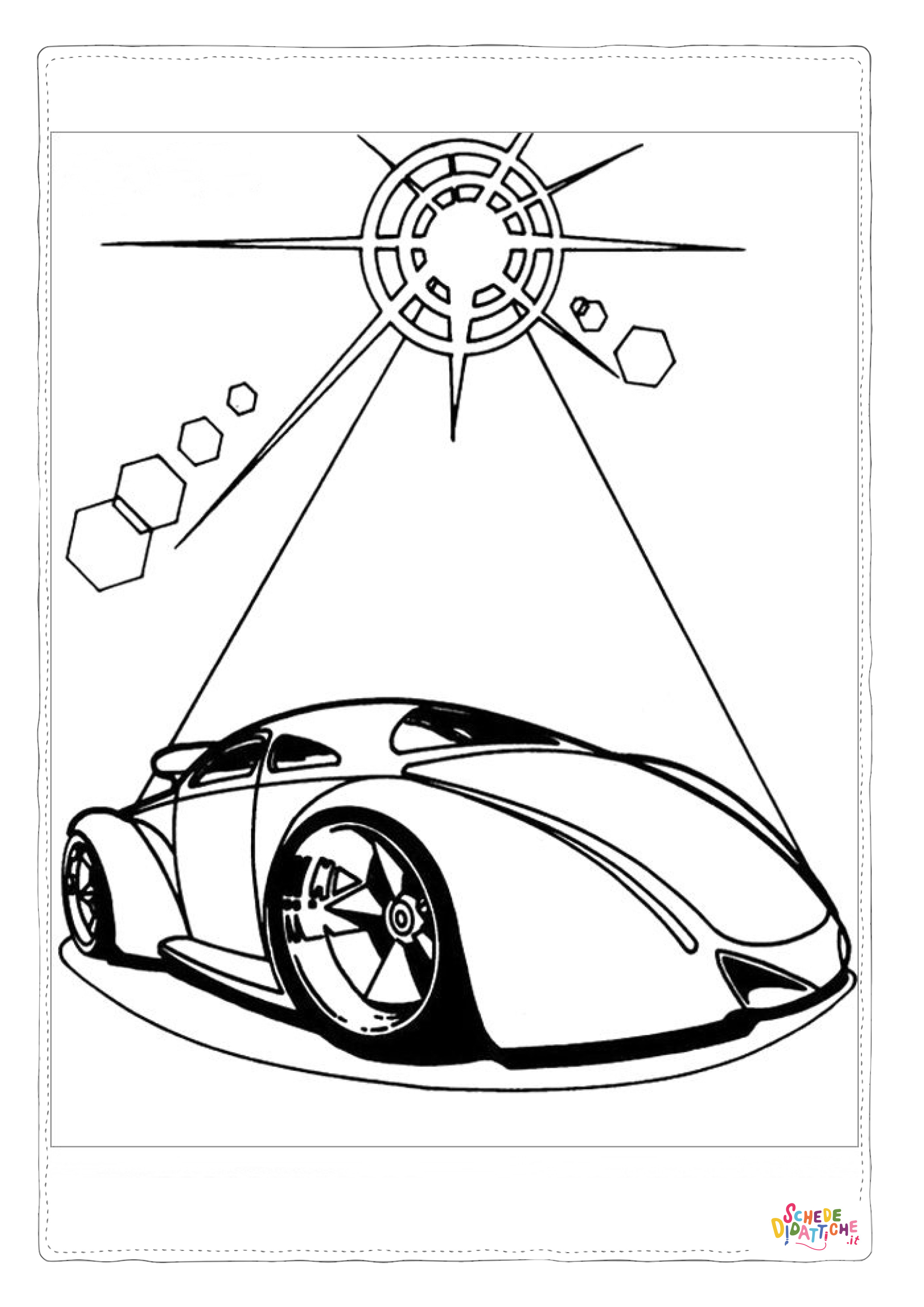 Disegno "Disegno di automobile da stampare e colorare 18" Disegno di automobile da stampare e colorare 18