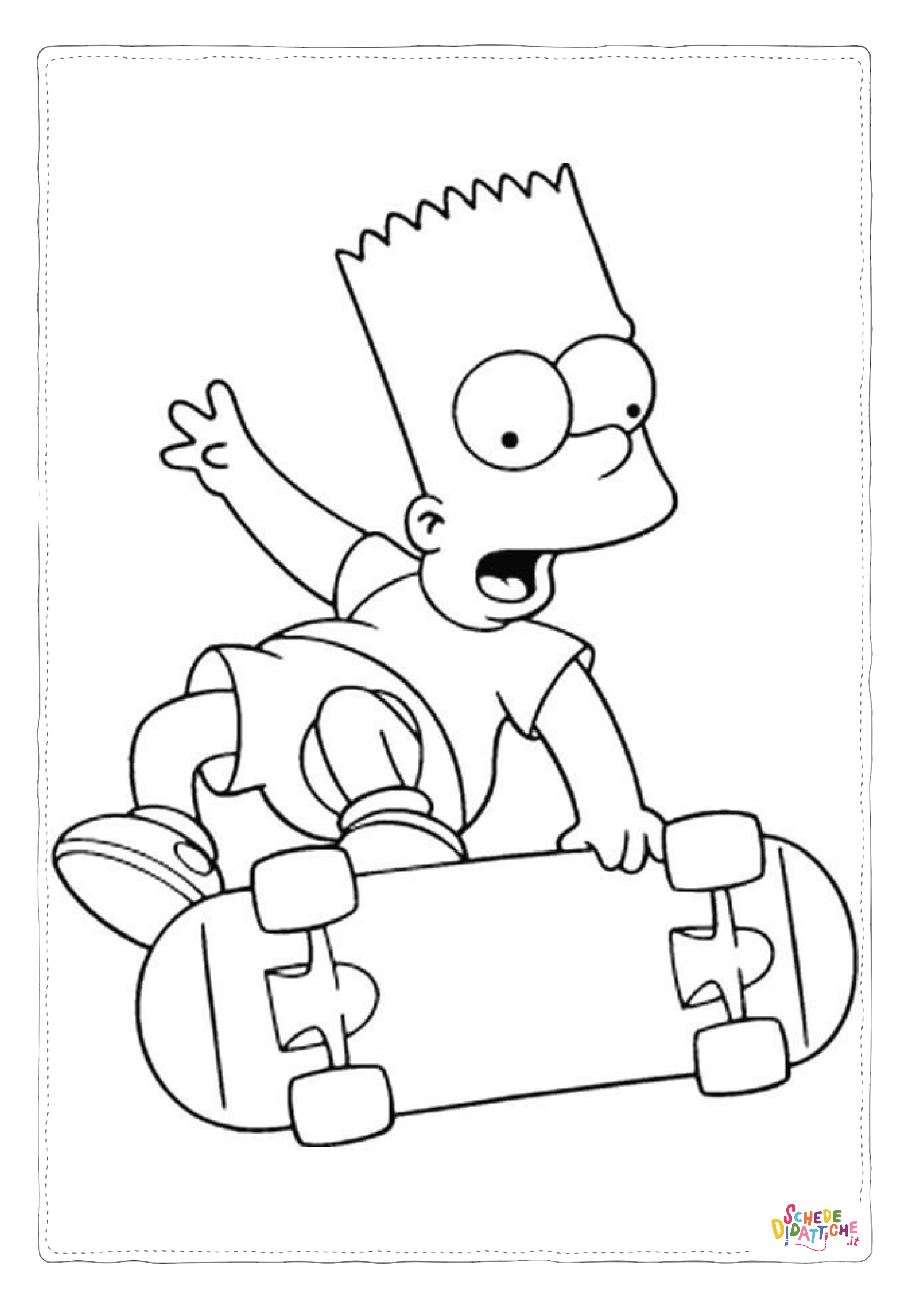 Disegno "Disegno di I Simpson da stampare e colorare 83" Disegno di I Simpson da stampare e colorare 83