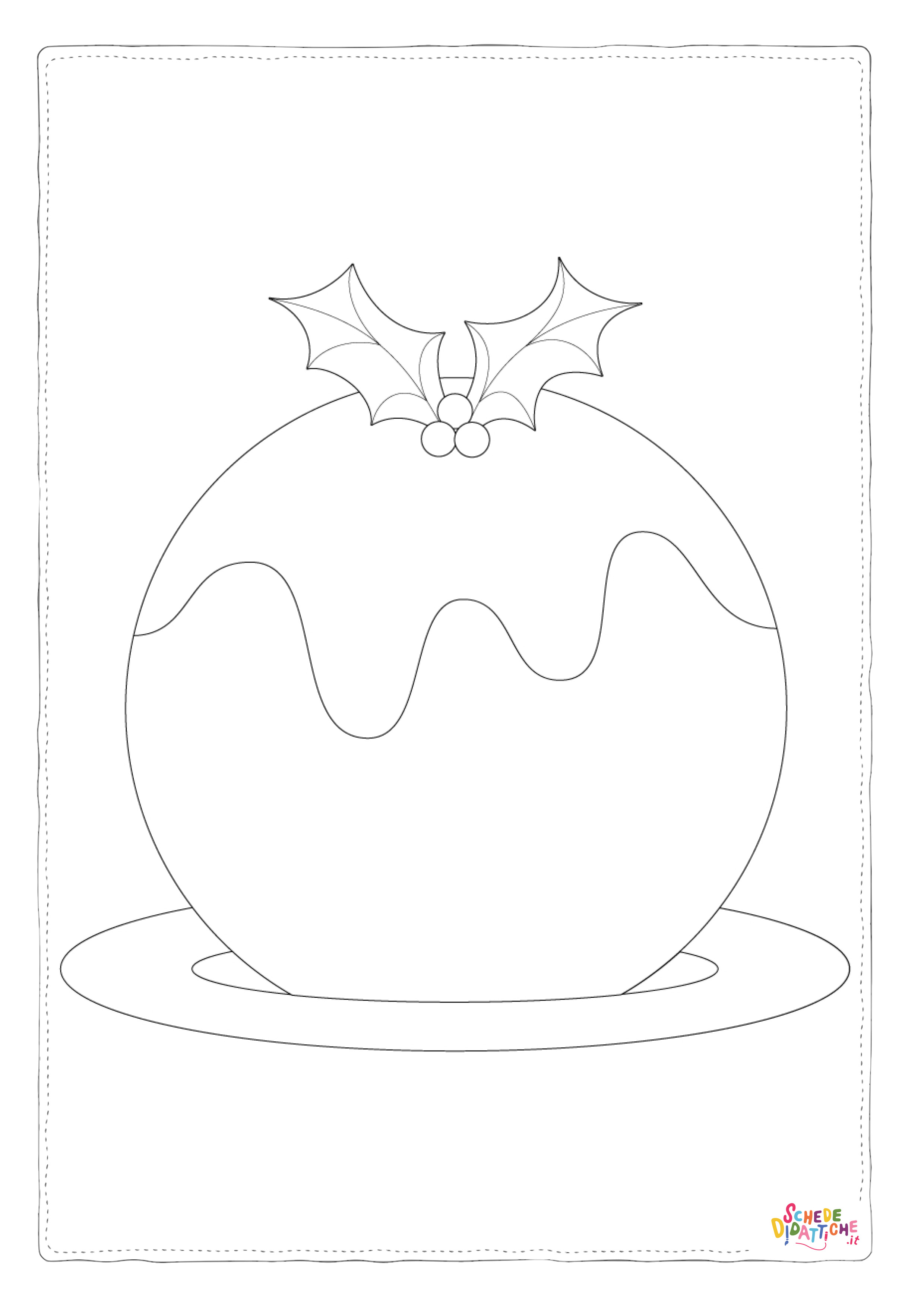 Disegno "Disegno di palla di Natale da stampare e colorare 47" Disegno di palla di Natale da stampare e colorare 47