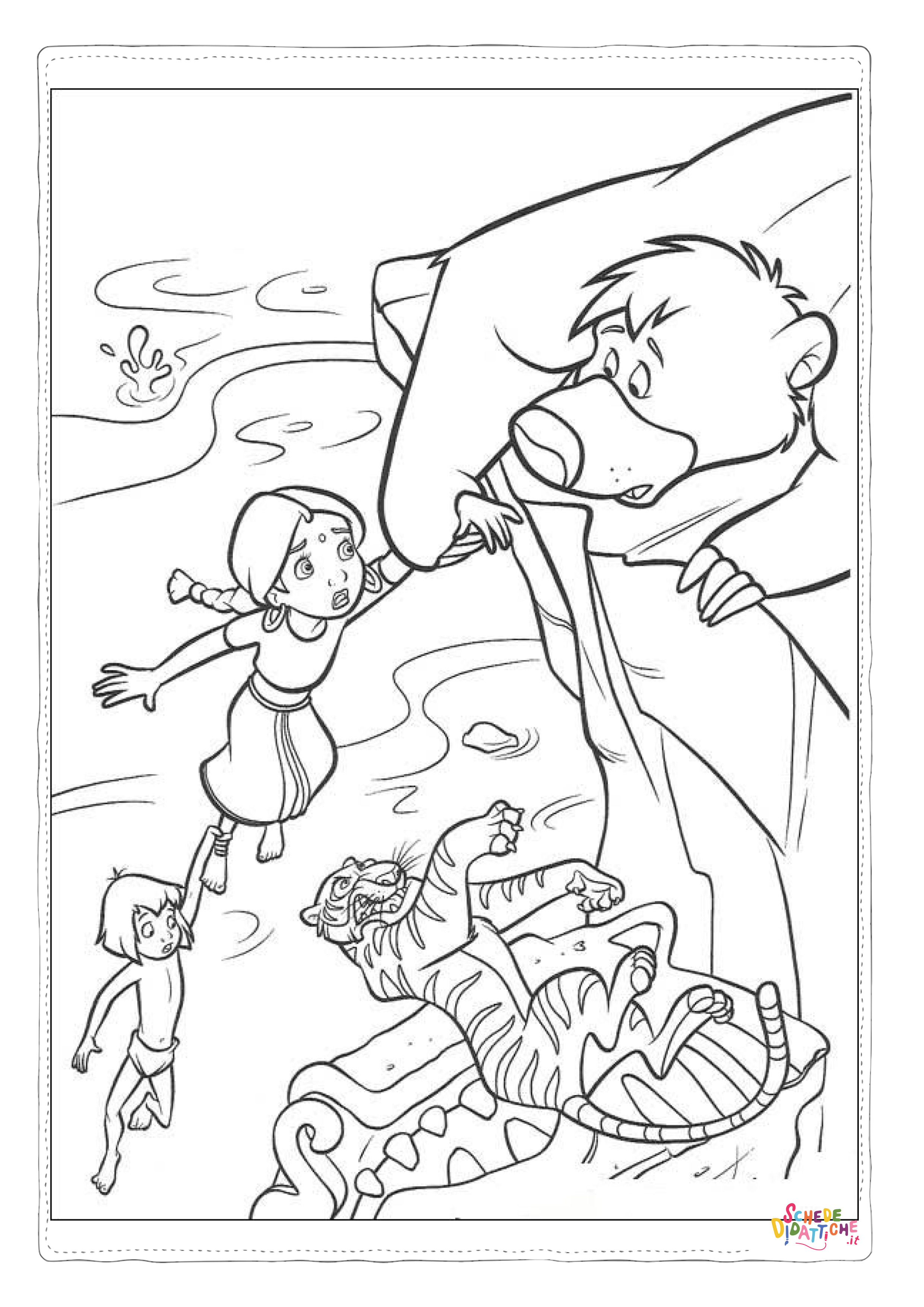 Disegno di Il libro della giungla da stampare e colorare 51