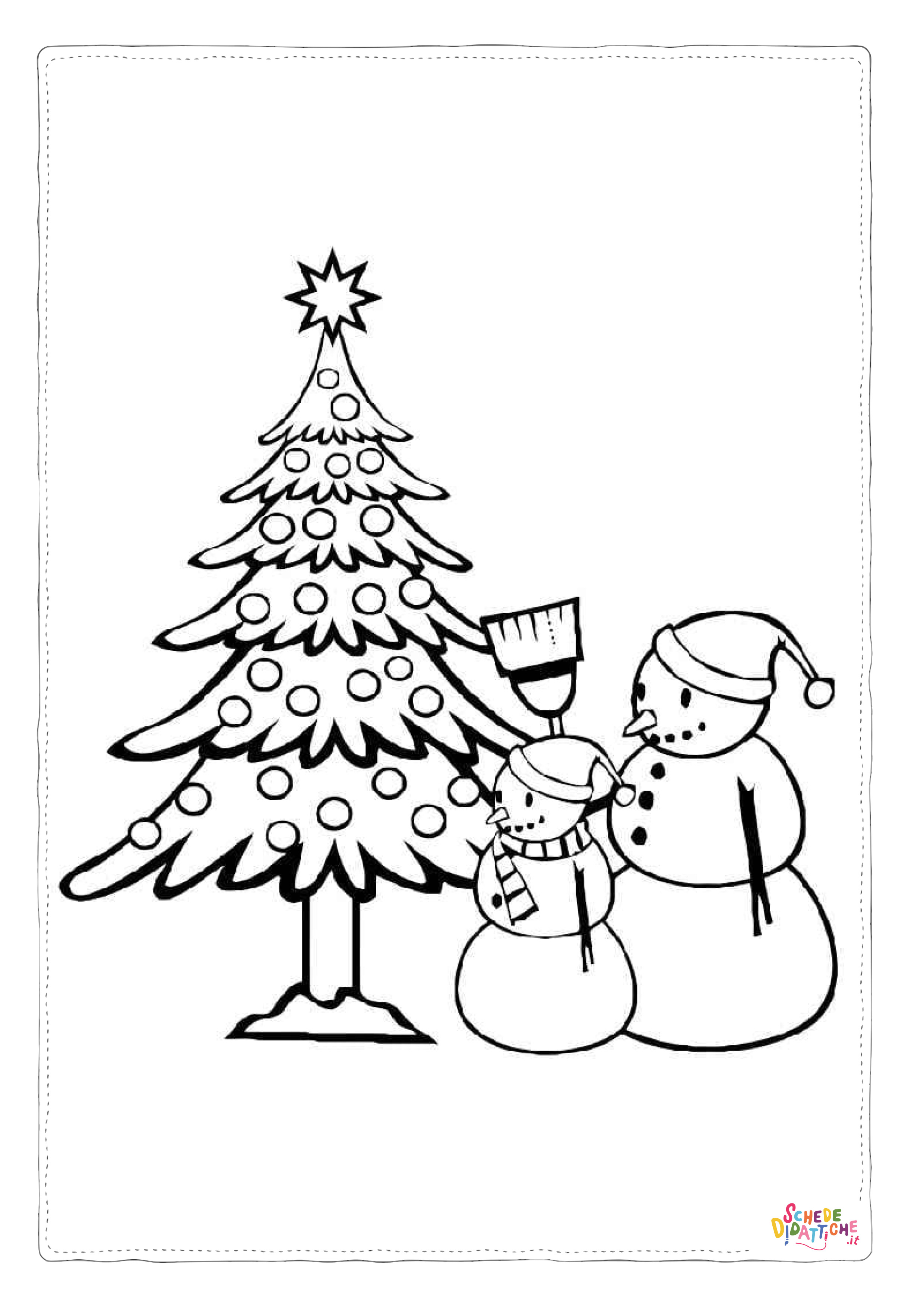 Disegno "Disegno di albero di Natale da stampare e colorare 144" Disegno di albero di Natale da stampare e colorare 144