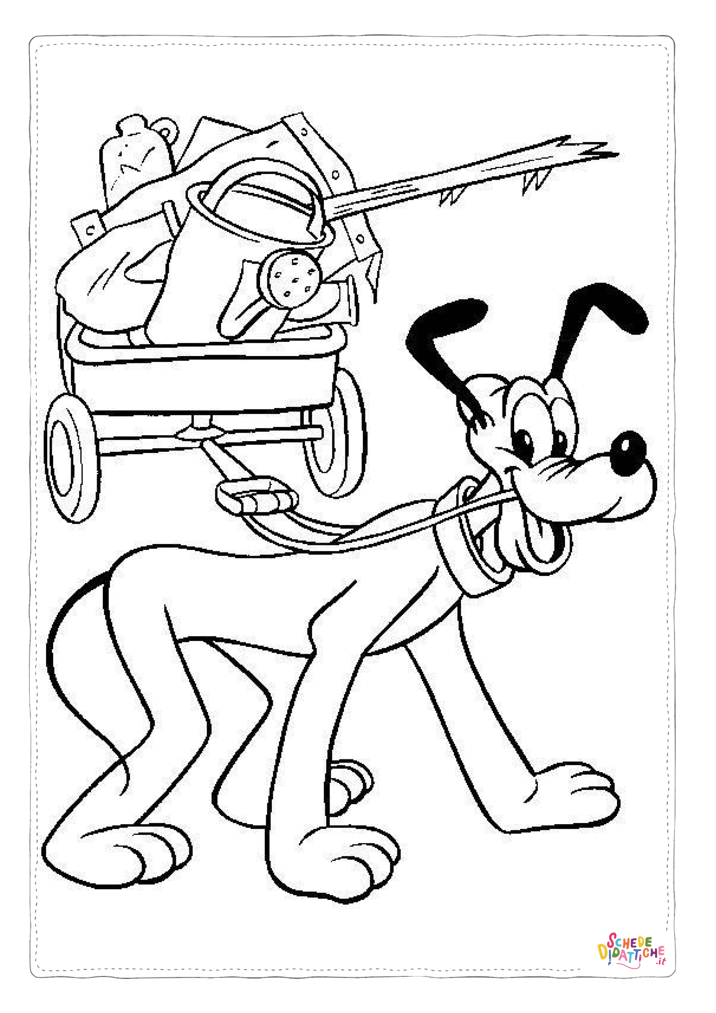 Disegno di Pluto da stampare e colorare 51