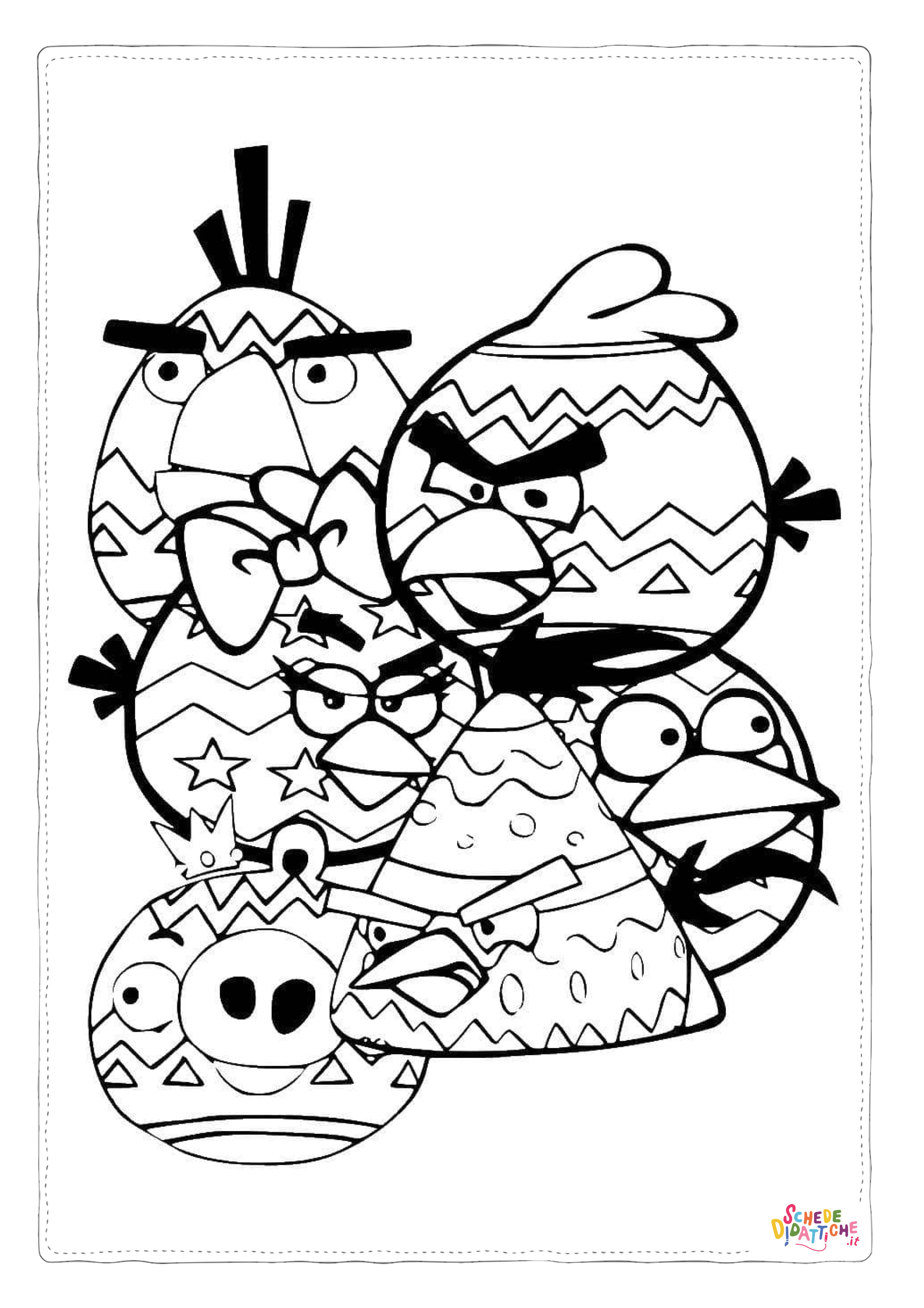 Disegno "Disegno di Angry birds da stampare e colorare 104" Disegno di Angry birds da stampare e colorare 104