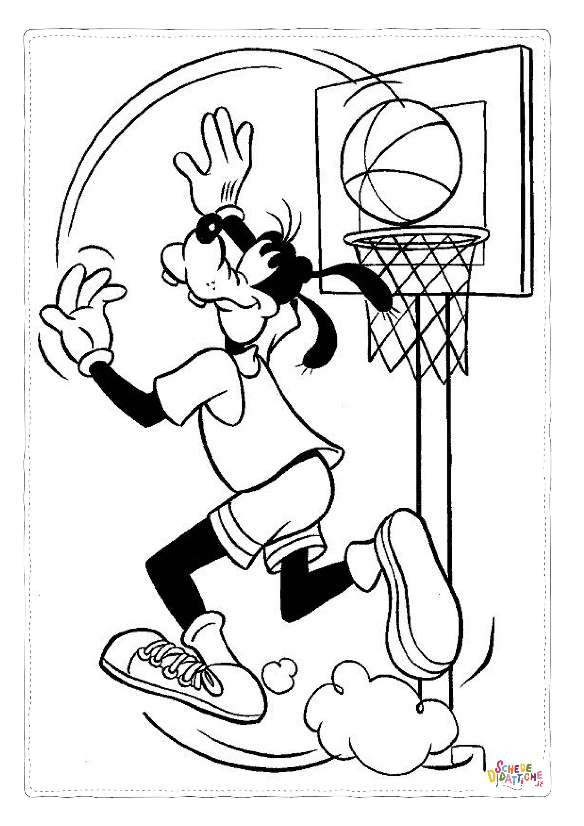 Disegno "Disegno di Pippo da stampare e colorare 50" Disegno di Pippo da stampare e colorare 50