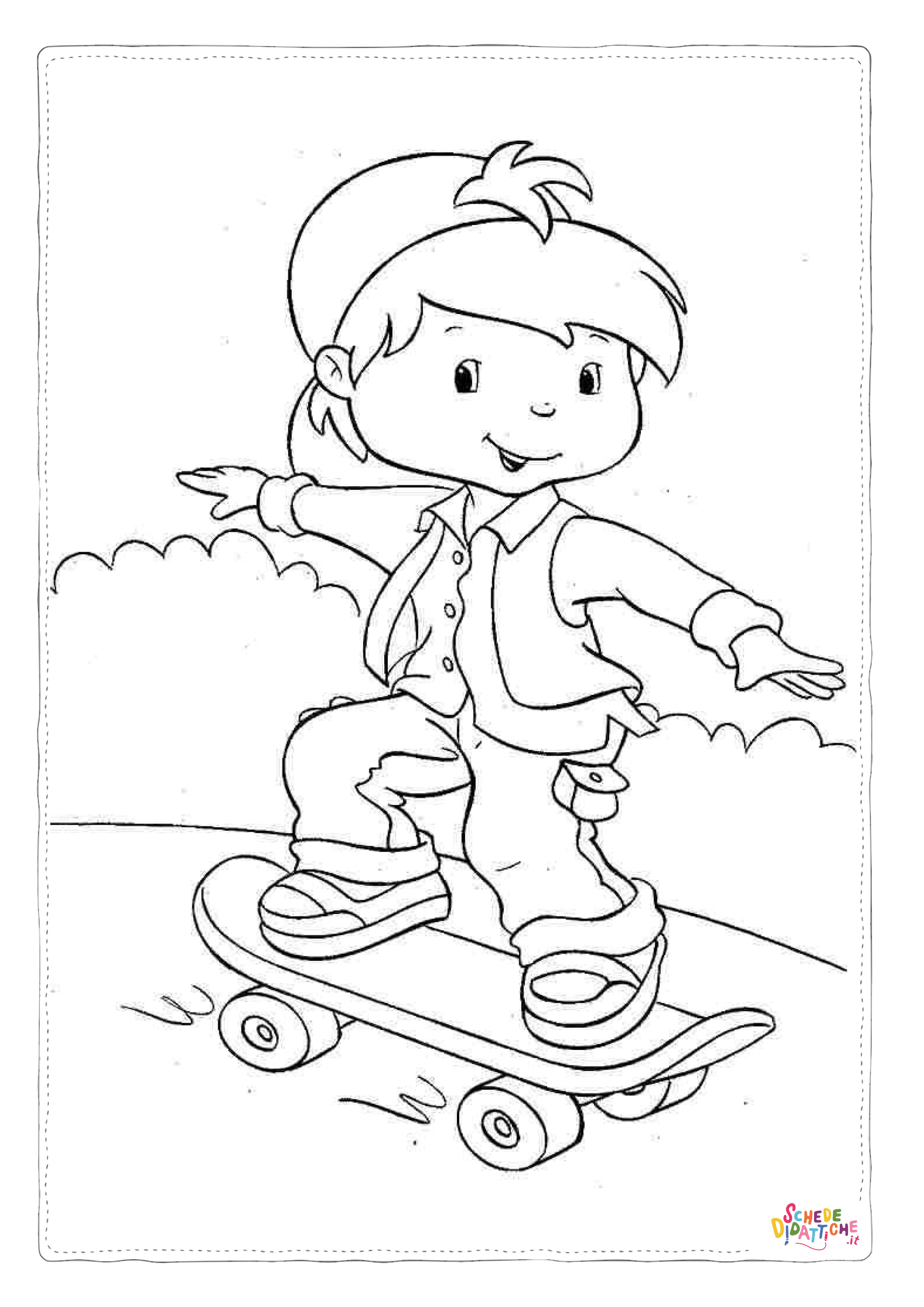 Disegno "Disegno di bambino da stampare e colorare 227" Disegno di bambino da stampare e colorare 227