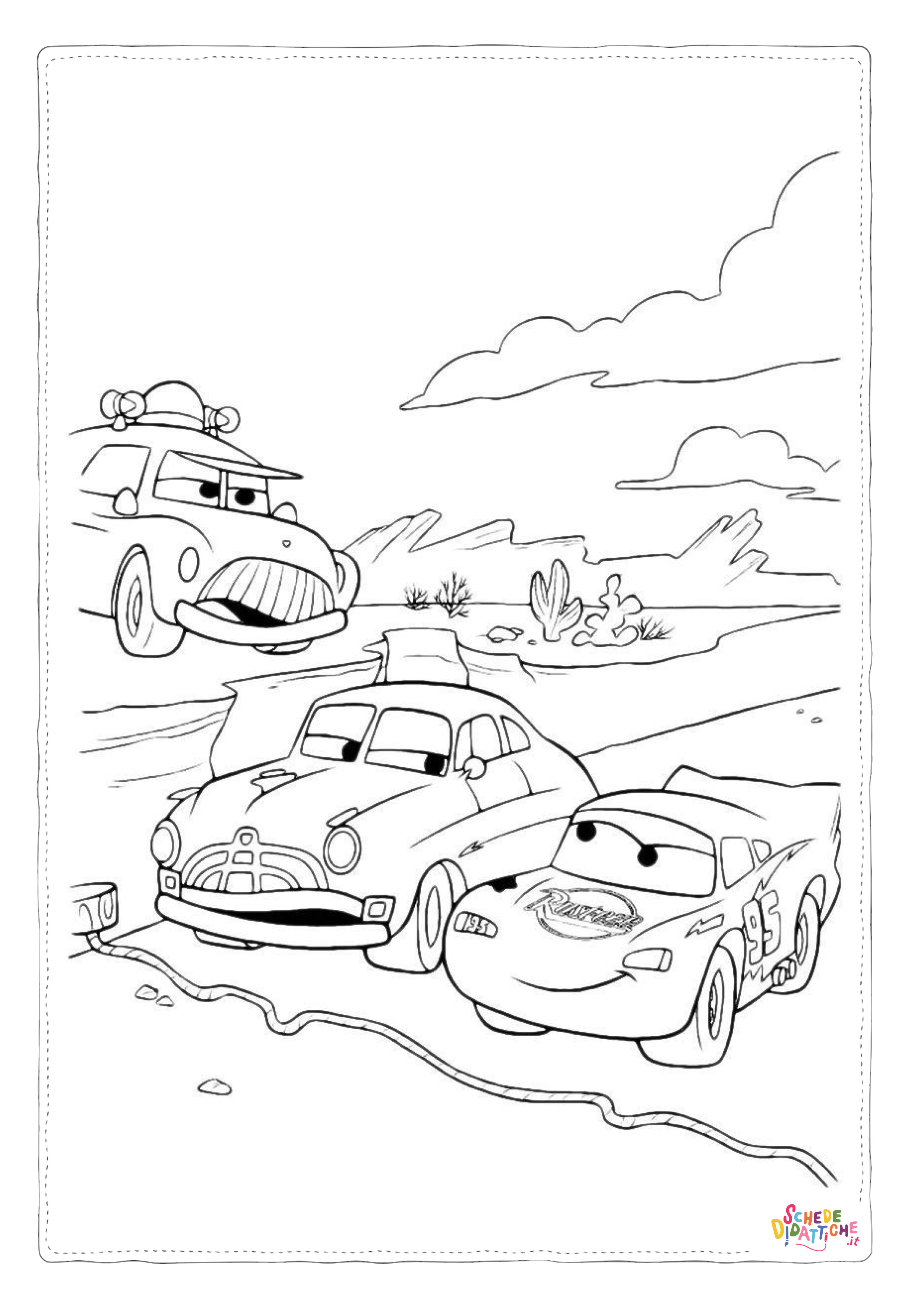 Disegno "Disegno di Cars da stampare e colorare 235" Disegno di Cars da stampare e colorare 235