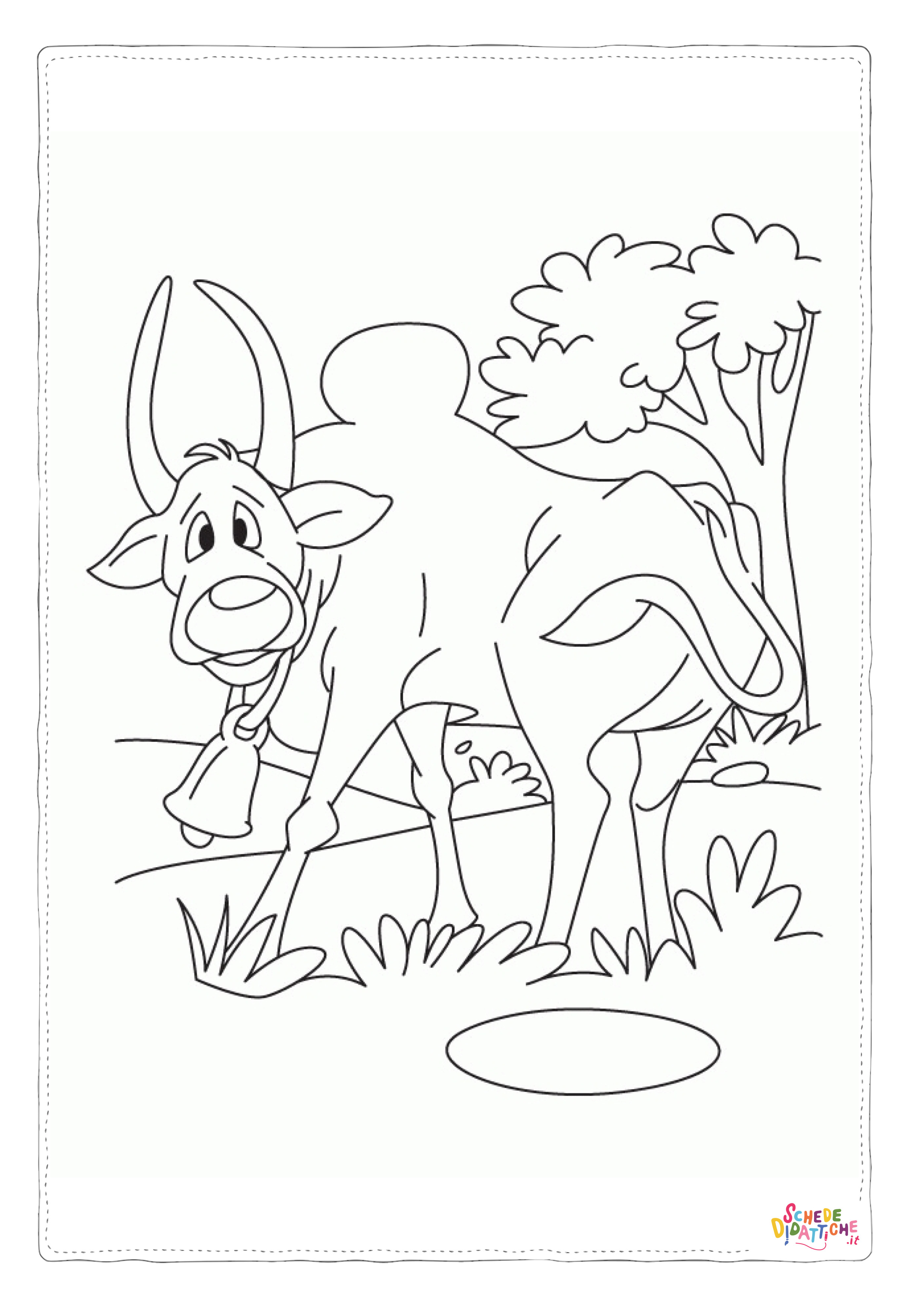 Disegno "Disegno di toro da stampare e colorare 7" Disegno di toro da stampare e colorare 7