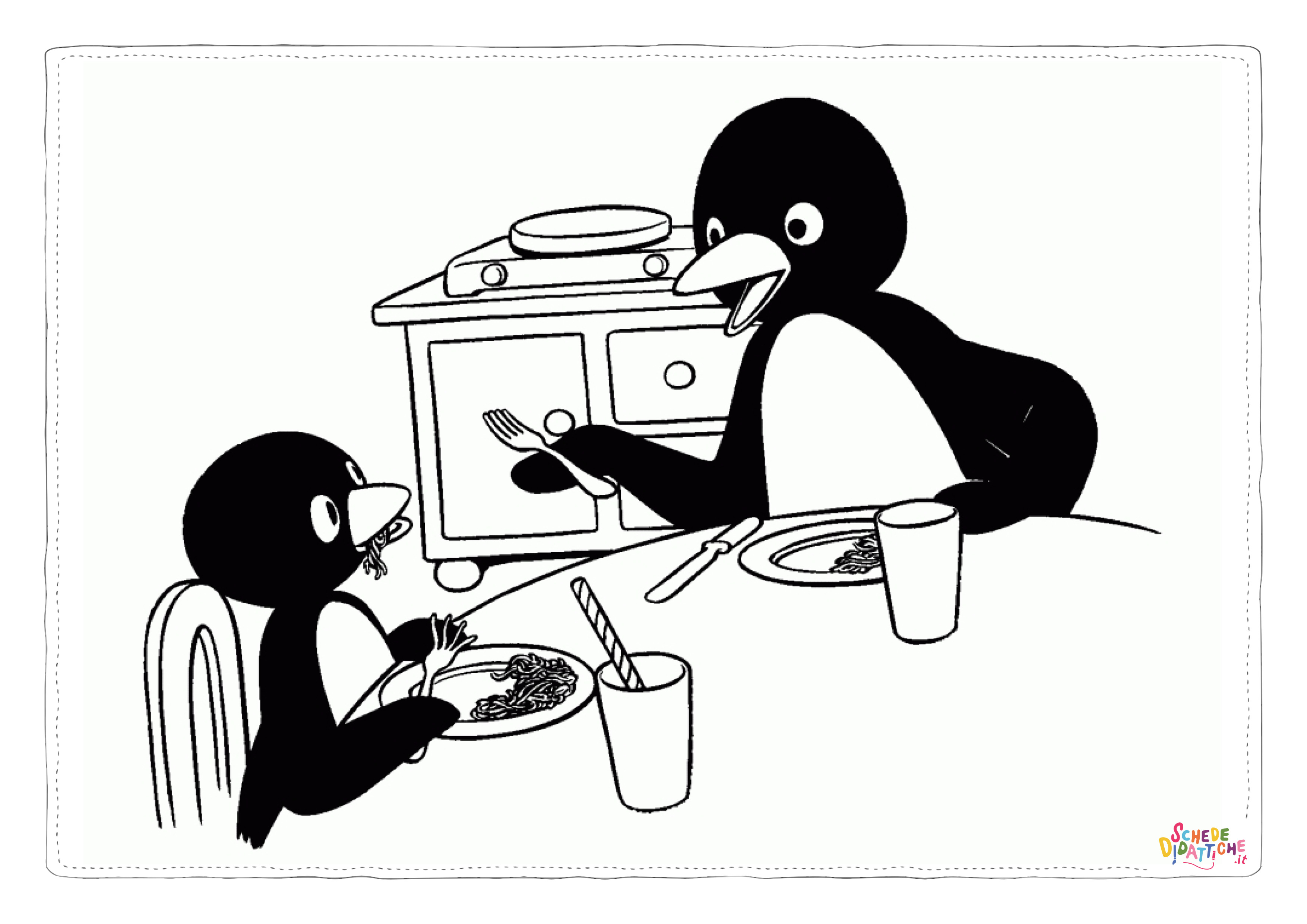 Disegno "Disegno di pinguino da stampare e colorare 18" Disegno di pinguino da stampare e colorare 18