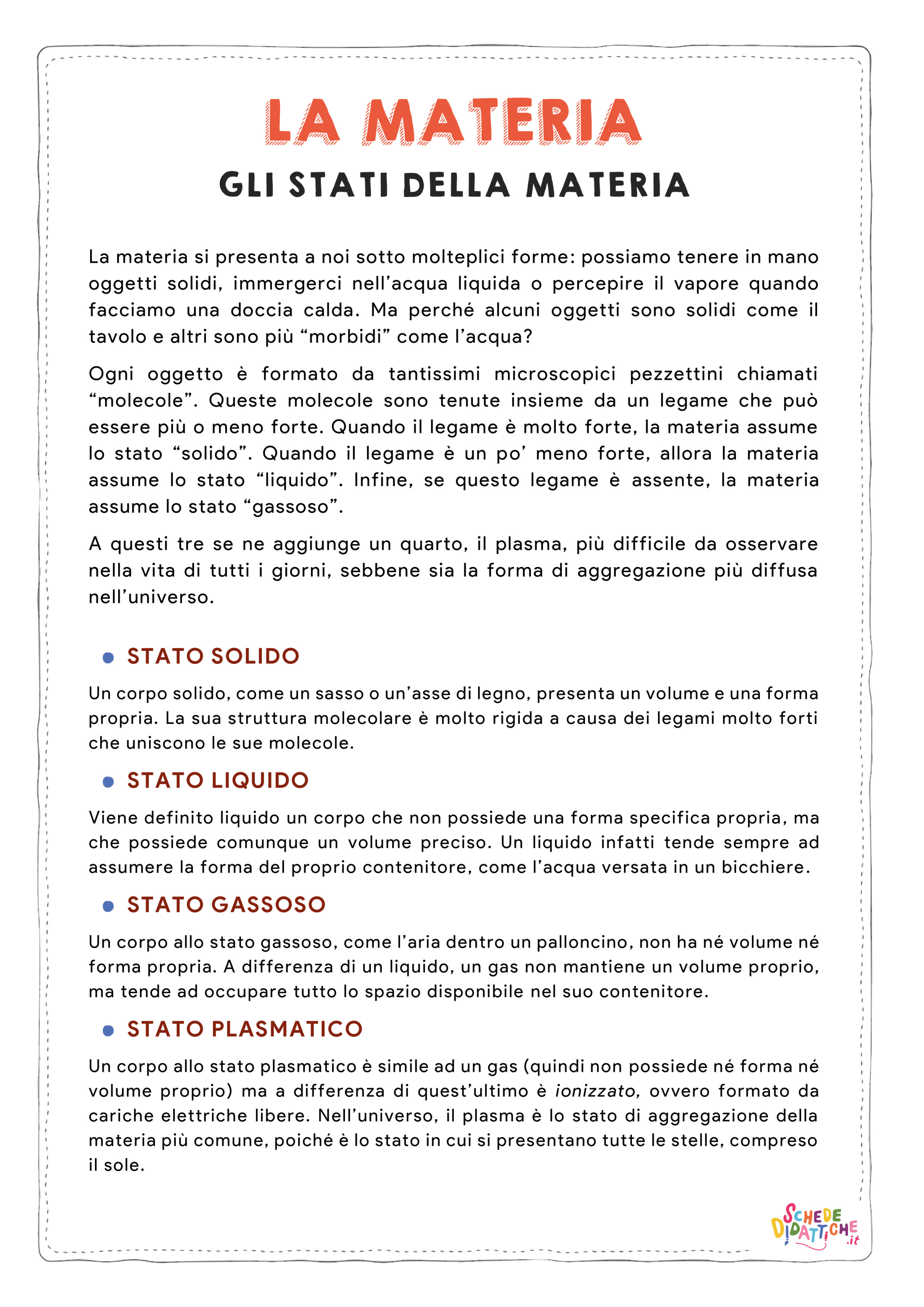 Gli stati della materia