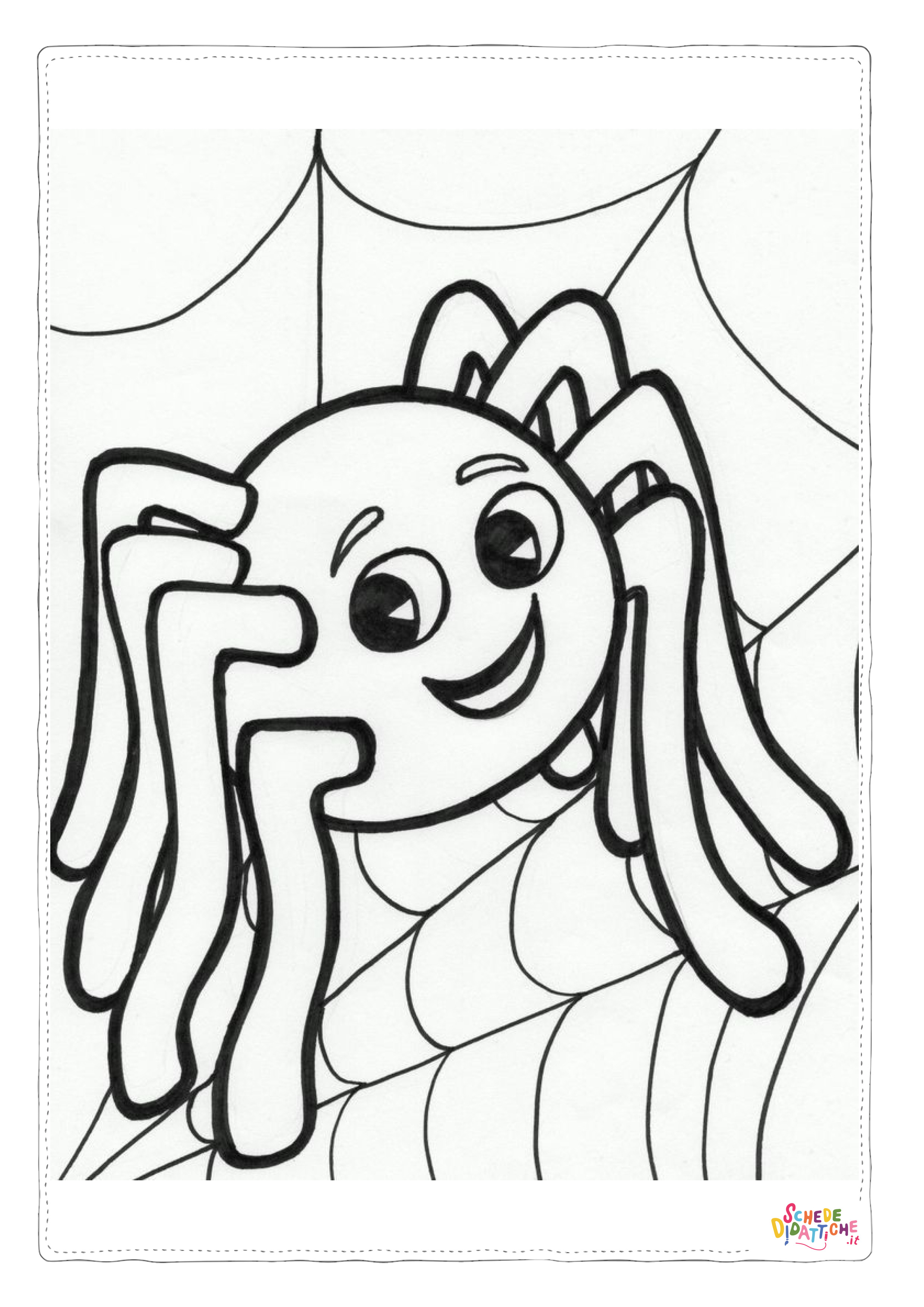 Disegno di ragno da stampare e colorare 29