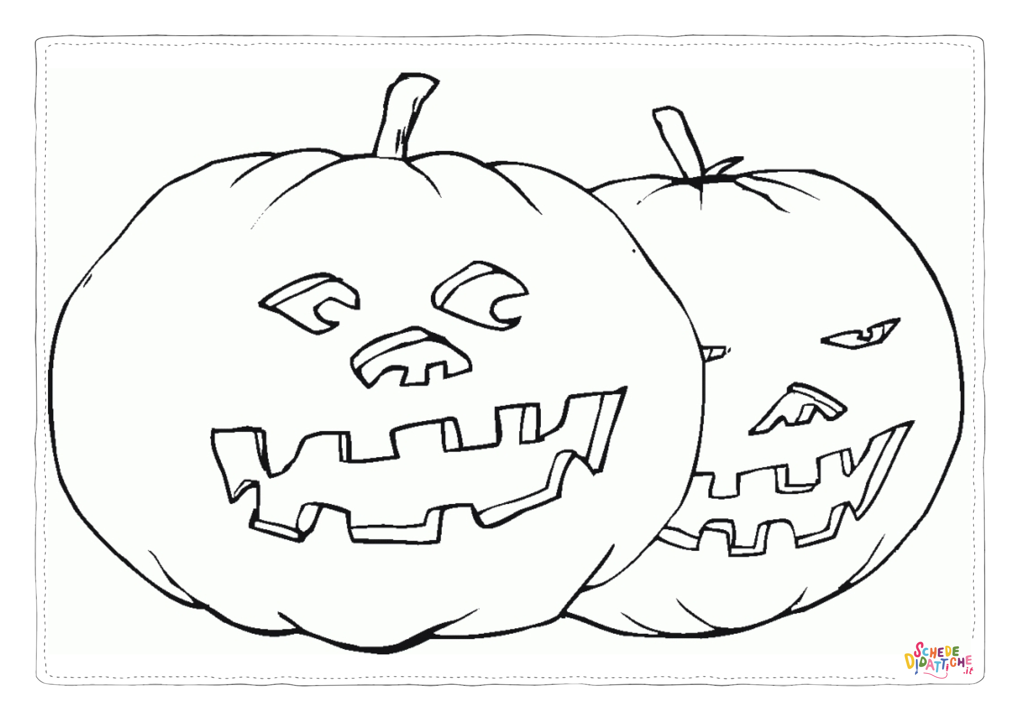 Disegno "Disegno di zucca di Halloween da stampare e colorare 156" Disegno di zucca di Halloween da stampare e colorare 156