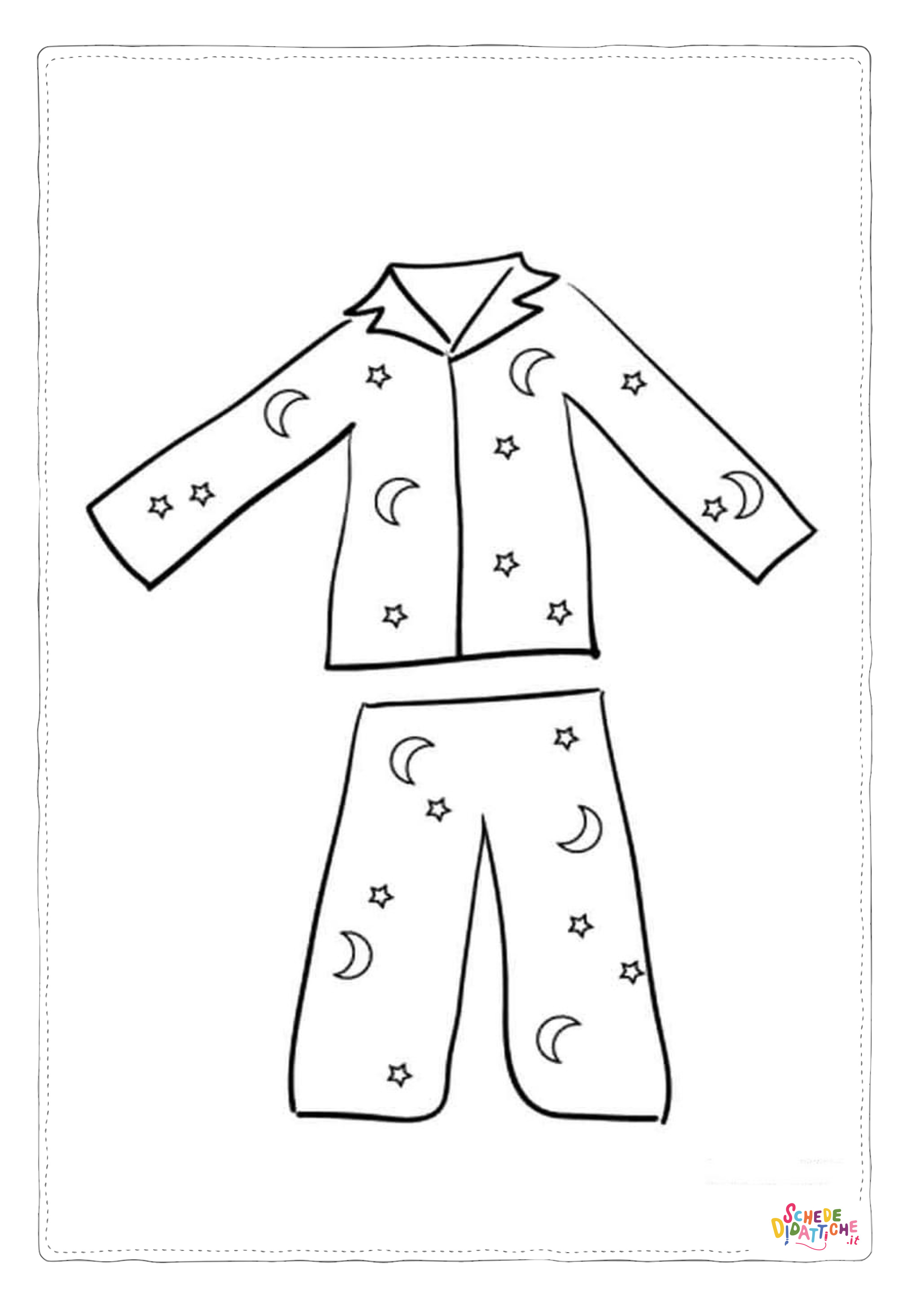Disegno di pantalone da stampare e colorare 2