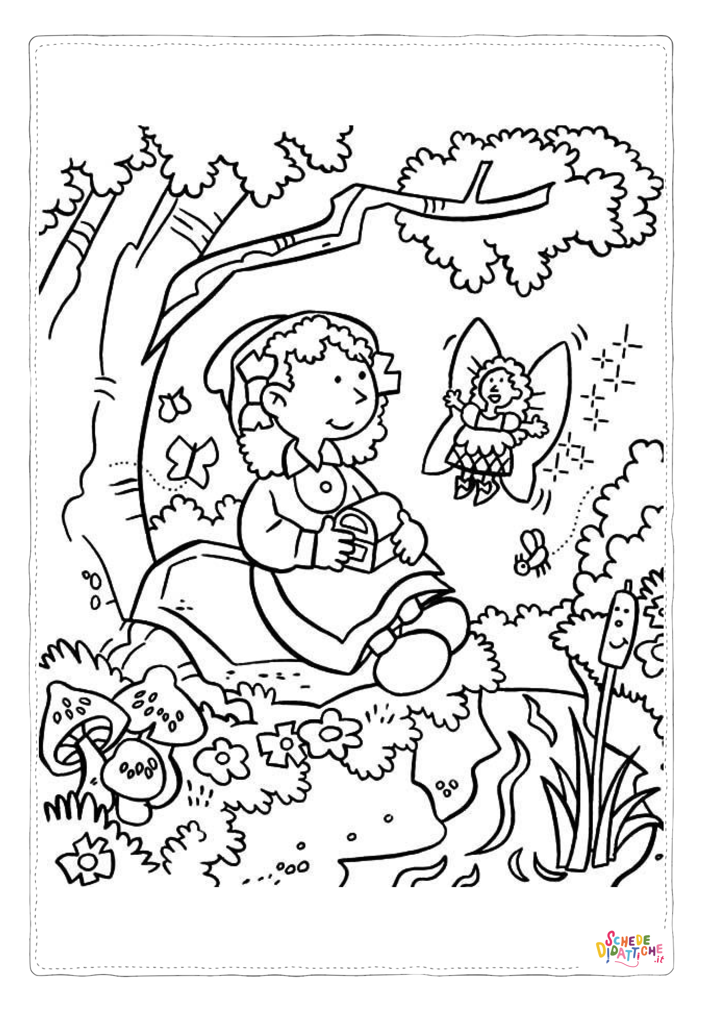 Disegno "Disegno di primavera da stampare e colorare 10" Disegno di primavera da stampare e colorare 10