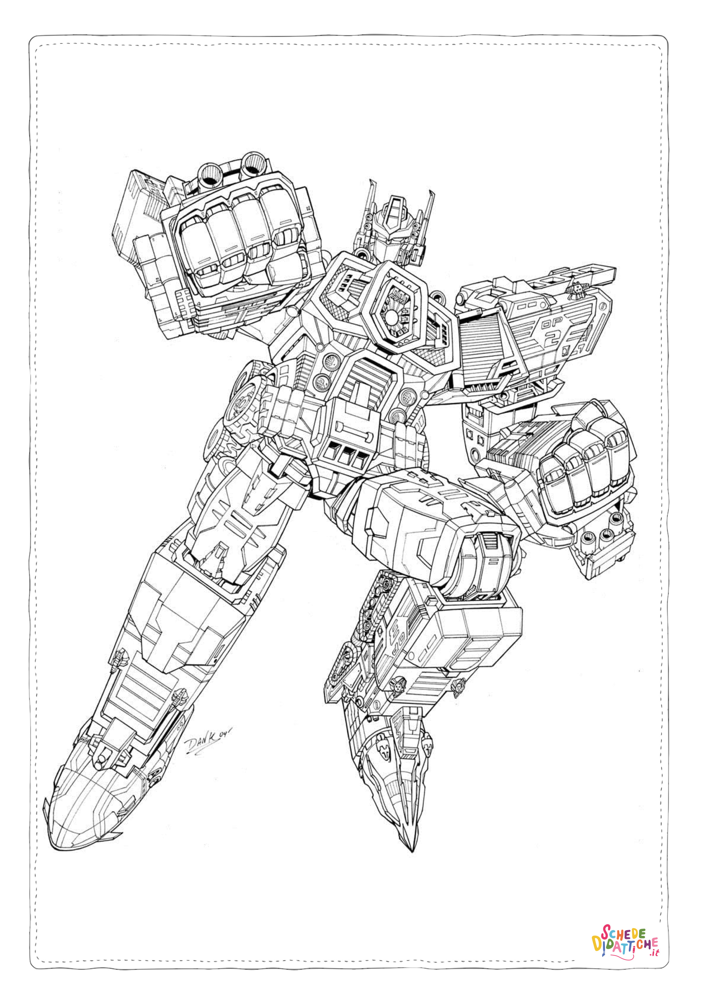 Disegno di Transformers da stampare e colorare 24