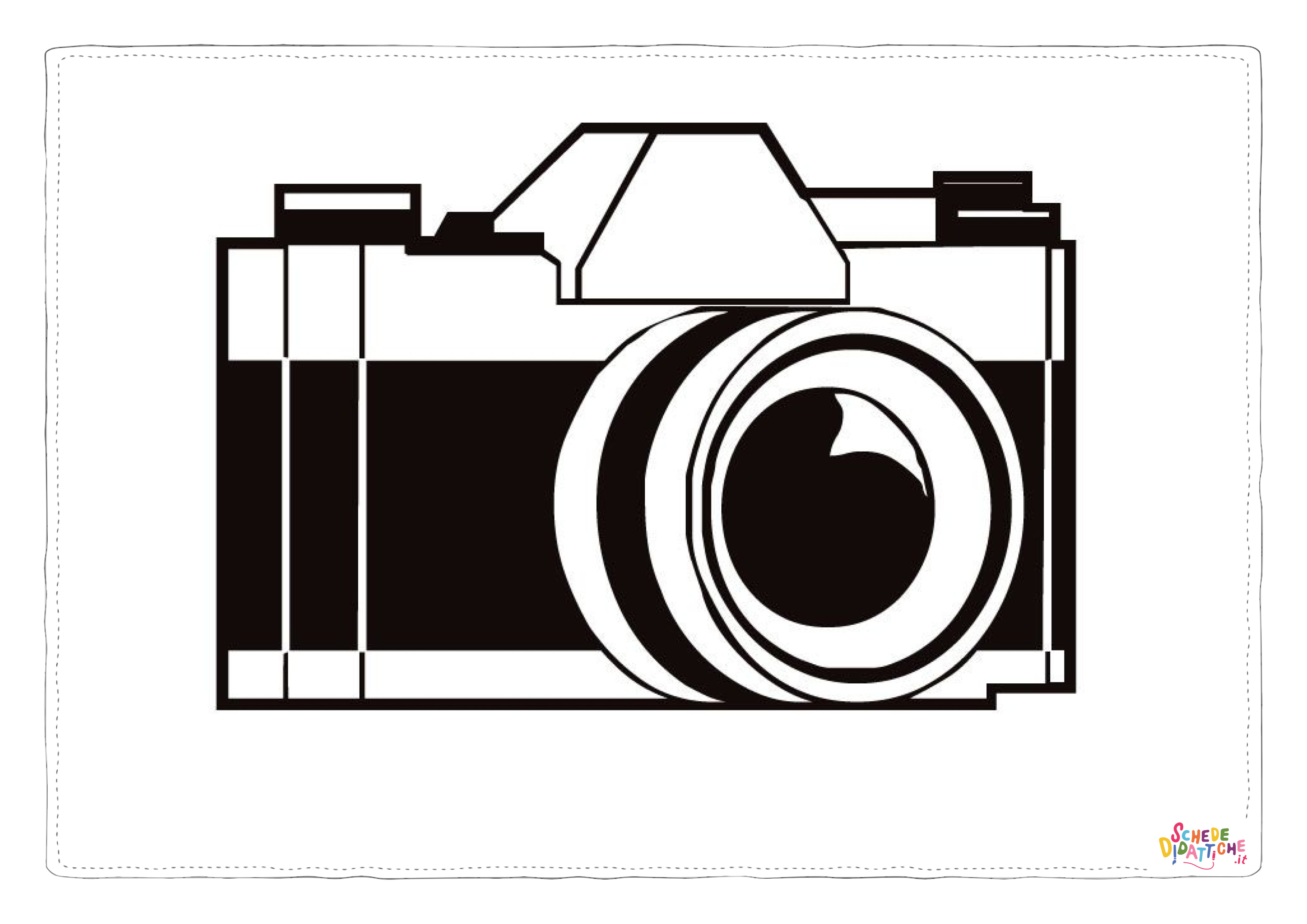 Disegno "Disegno di fotocamera da stampare e colorare 8" Disegno di fotocamera da stampare e colorare 8