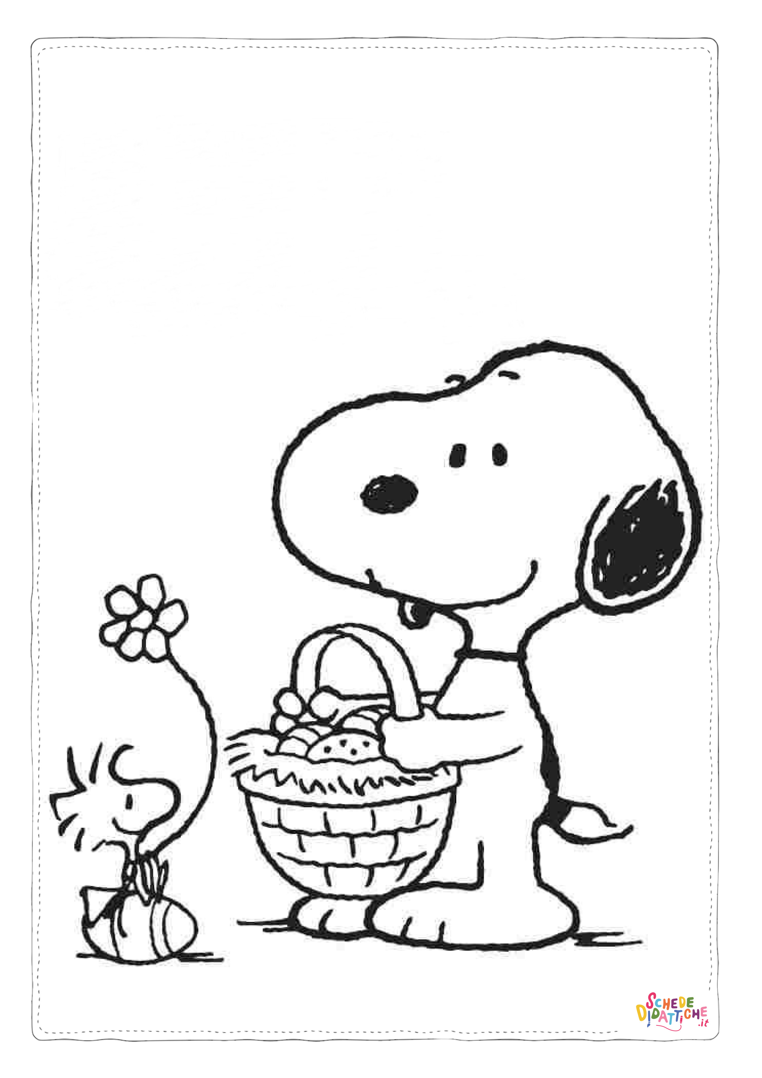 Disegno di Snoopy da stampare e colorare 39
